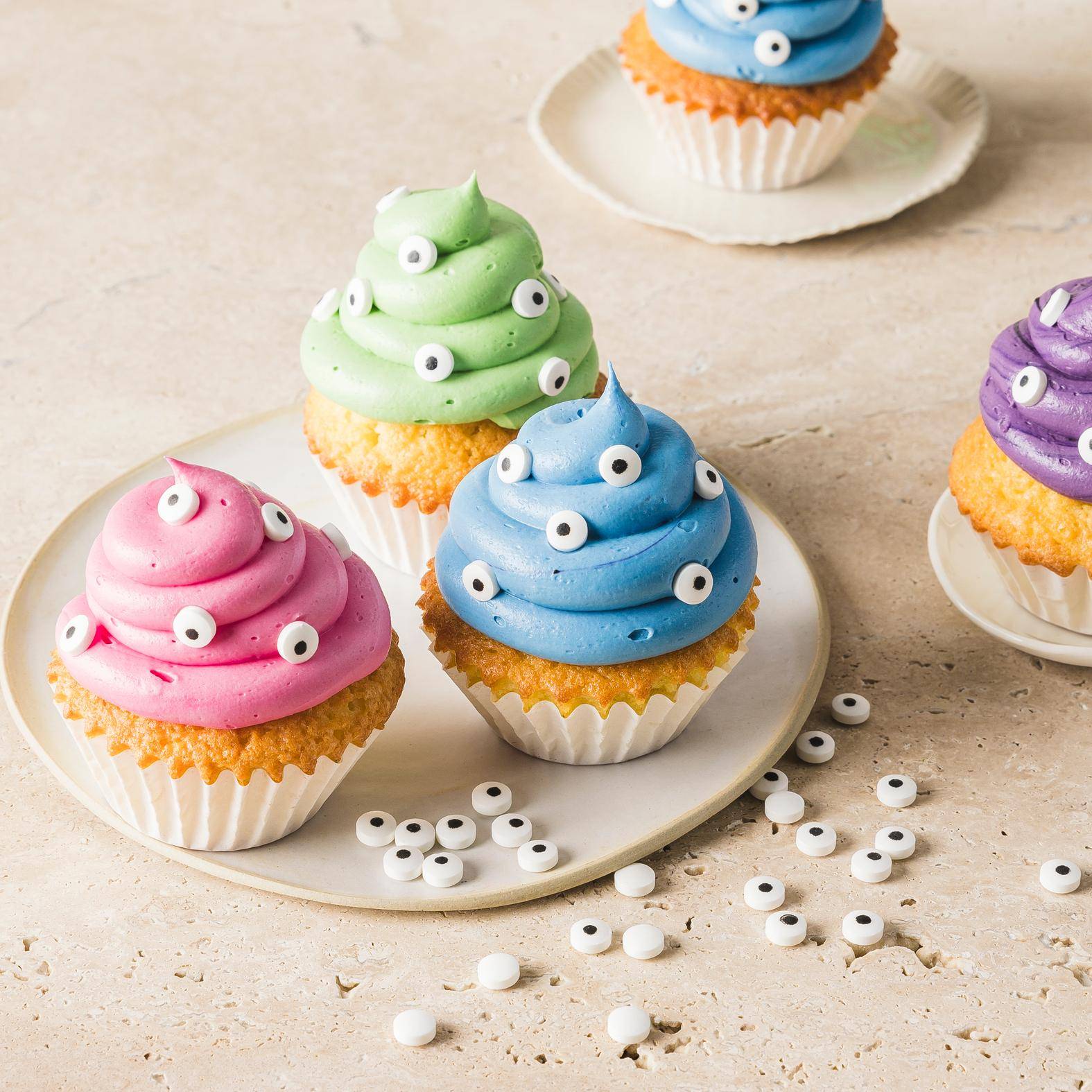 Cupcakes d'Halloween (fantômes, sorcières, démons, momies) - Recette Kitchen Machines Touch/Touch + | Moulinex