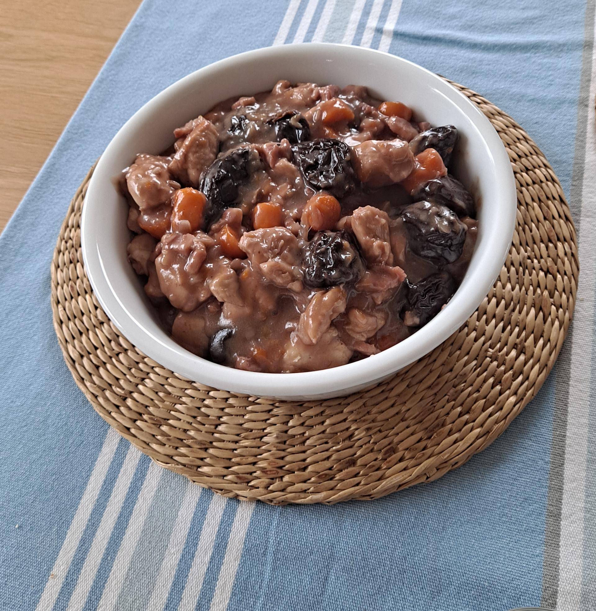 Aiguillettes de poulet aux pruneaux et au vin rouge - Recette Companion Connect XL | Moulinex