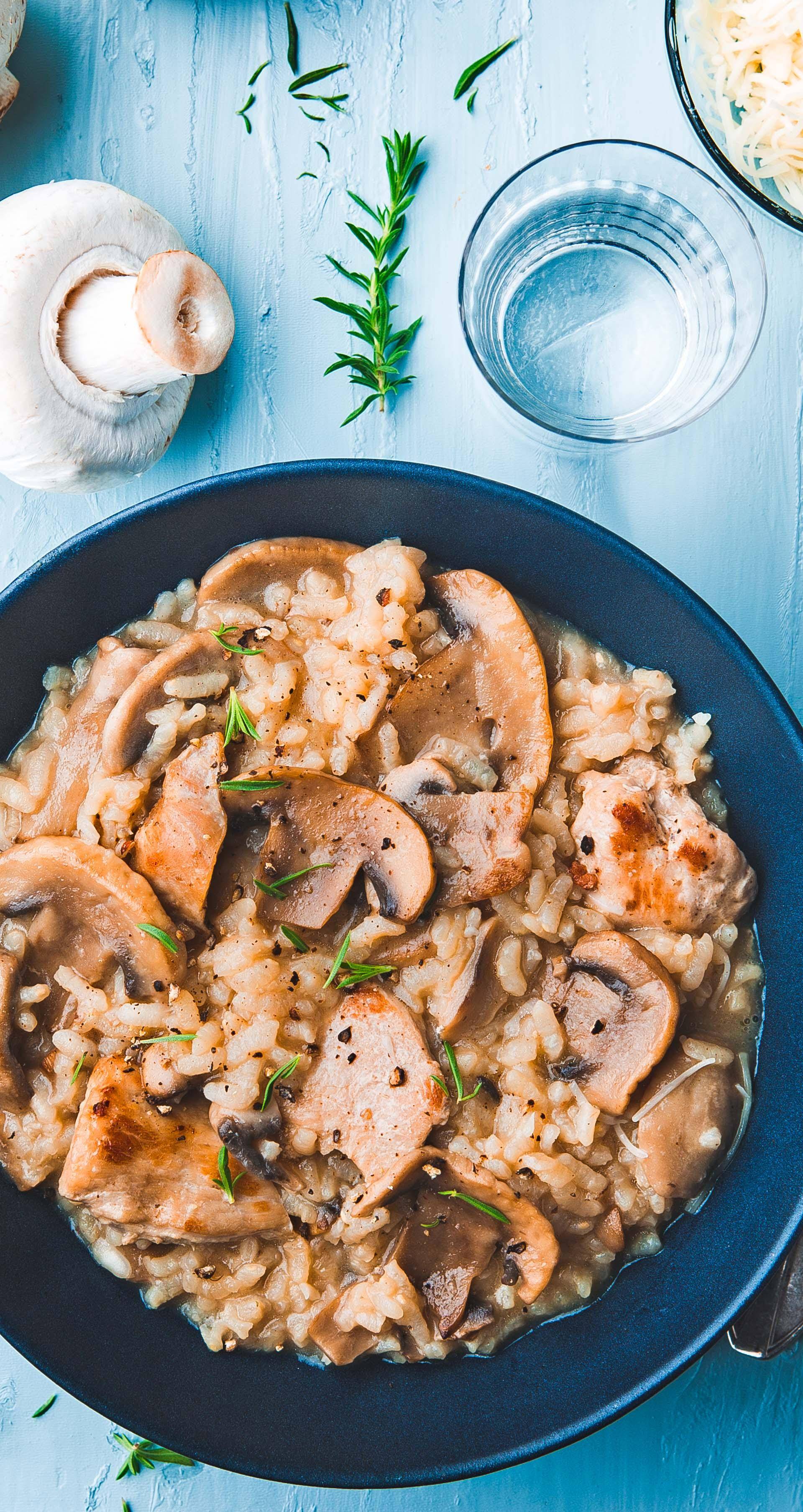 Poulet, riz, champignons. - Recette Cookeo | Moulinex