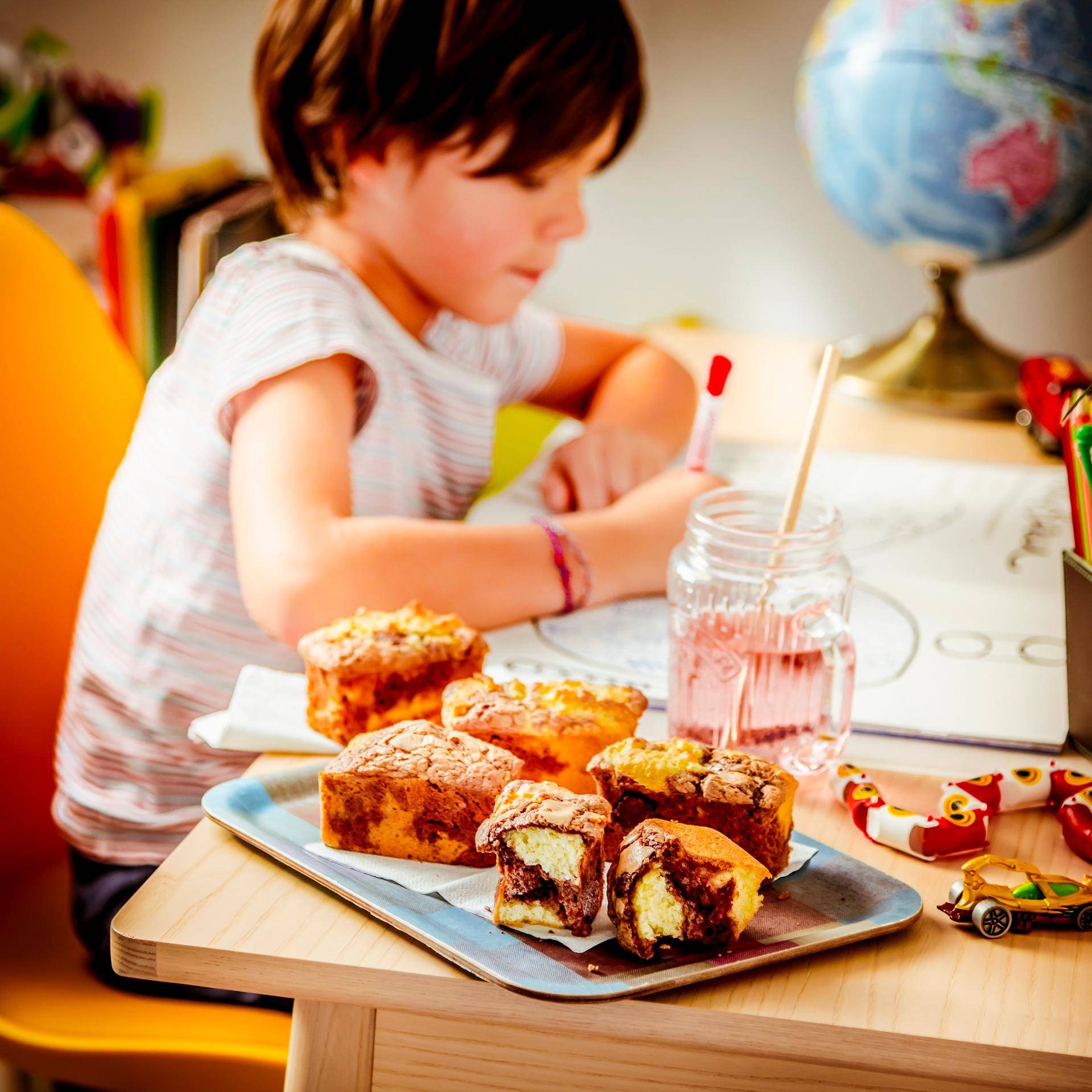 Mini marbré au chocolat et coco - Recette Companion Connect XL | Moulinex