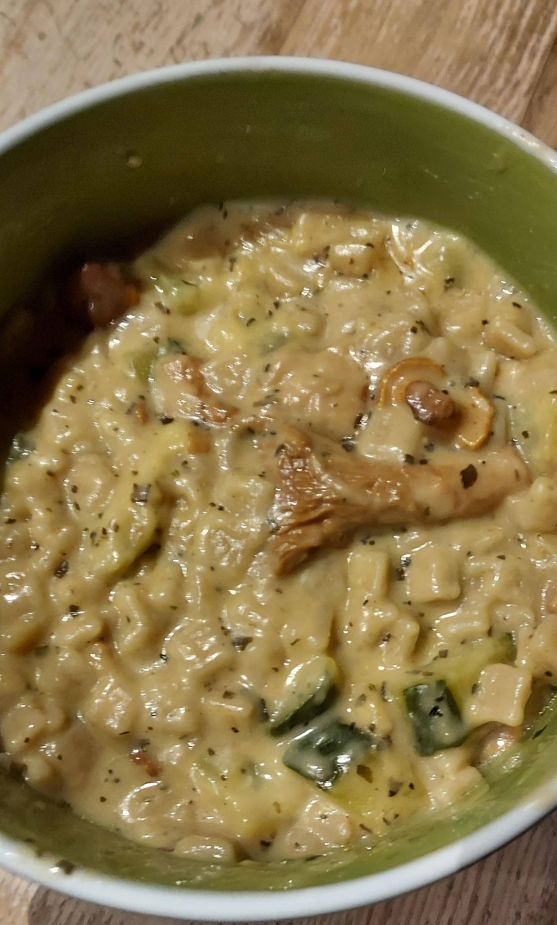 Crozets original : crozettos girolles courgettes chédar - Recette Companion Connect XL | Moulinex