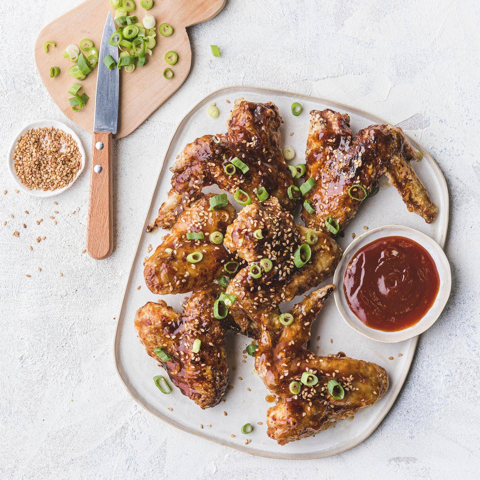 Oosterse kippenvleugels - Recepten Dual EasyFry&Grill | Moulinex