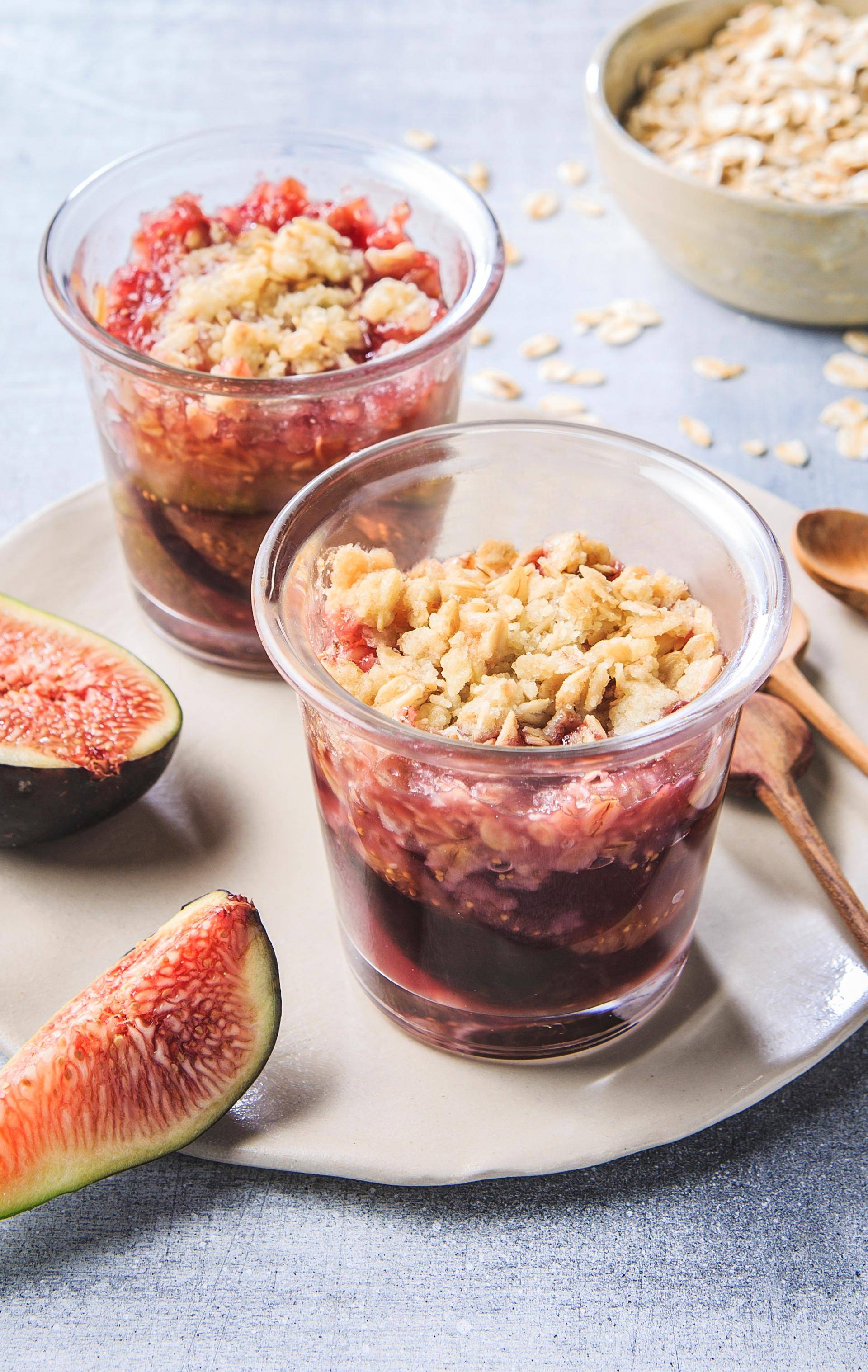 Crumble de myrtilles - Recette Dual EasyFry&Grill | Moulinex