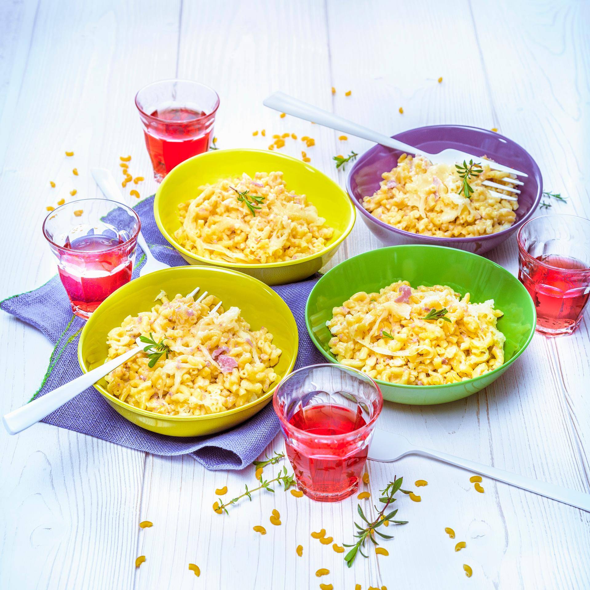 Risotto de coquillettes au bacon et sarriette - Recette Companion | Moulinex