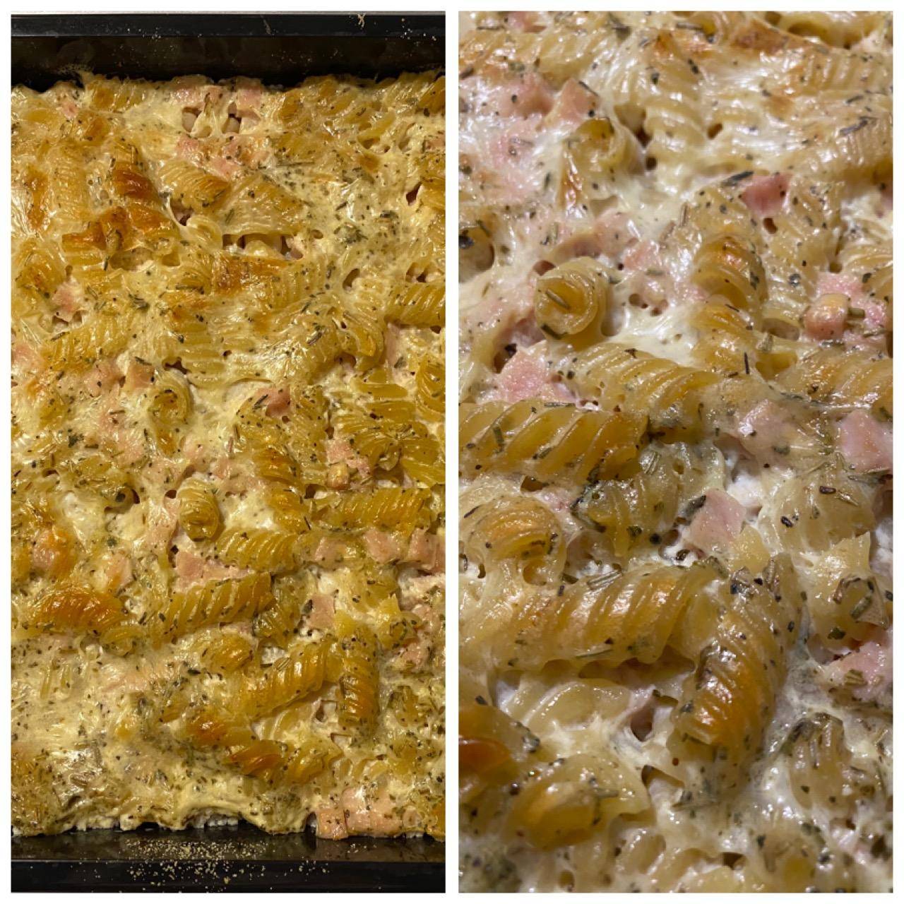 Gratin de fusilis au jambon à la crème - Recette Companion Connect XL | Moulinex