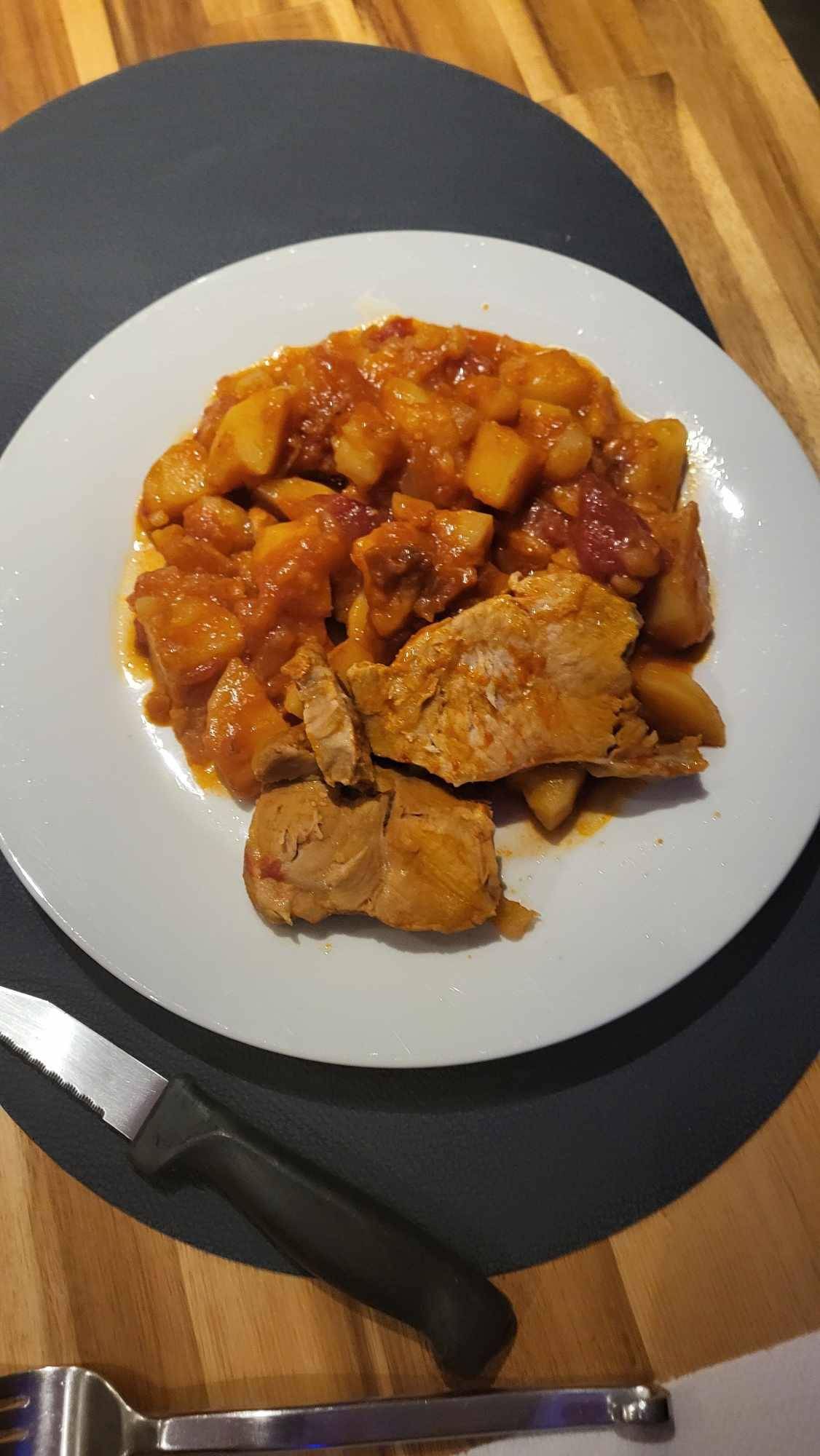 Ragoût de porc à l'espagnol - Recepten Cookeo V3 | Moulinex