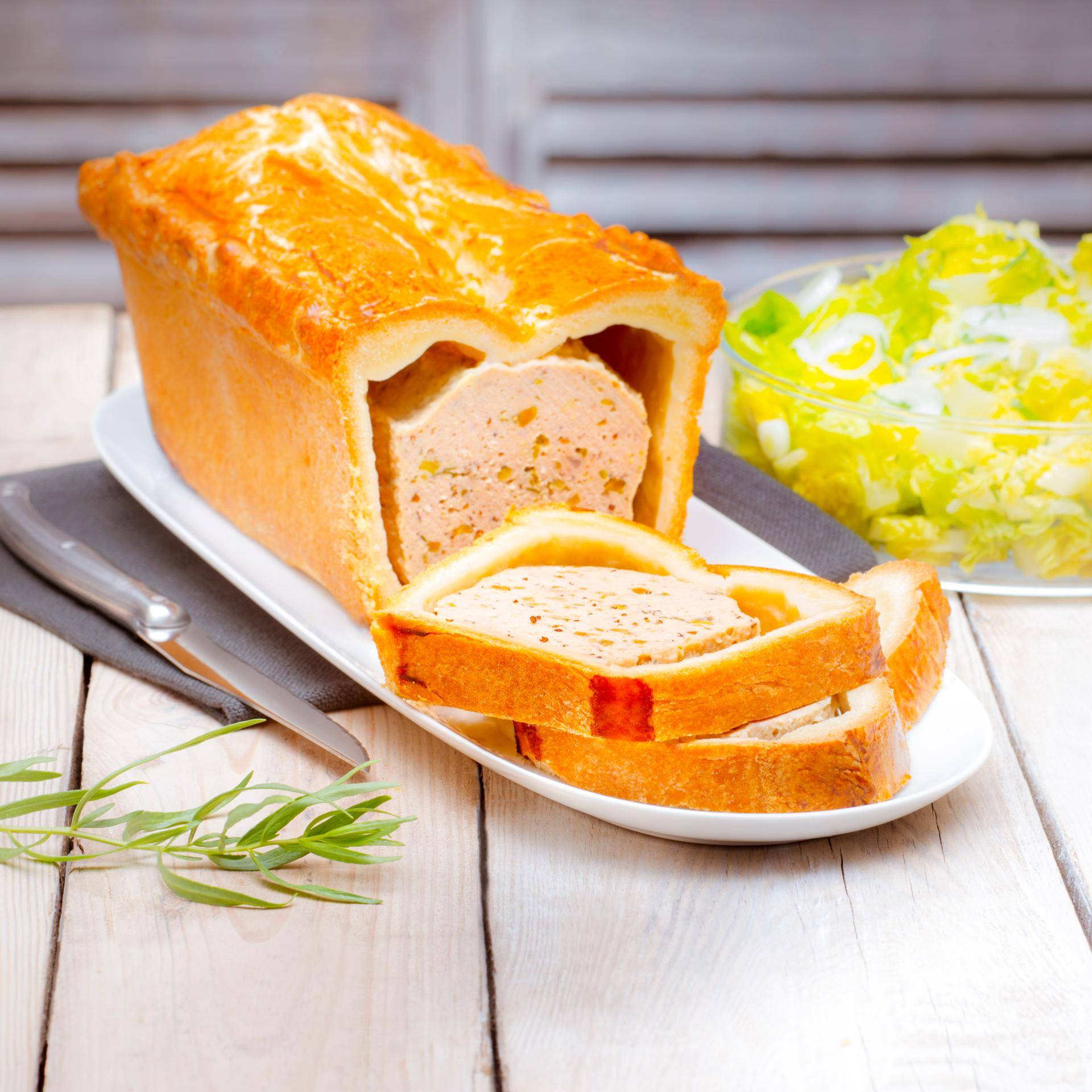 Pâté en croute au poulet et à l’estragon - Recette Companion Connect | Moulinex