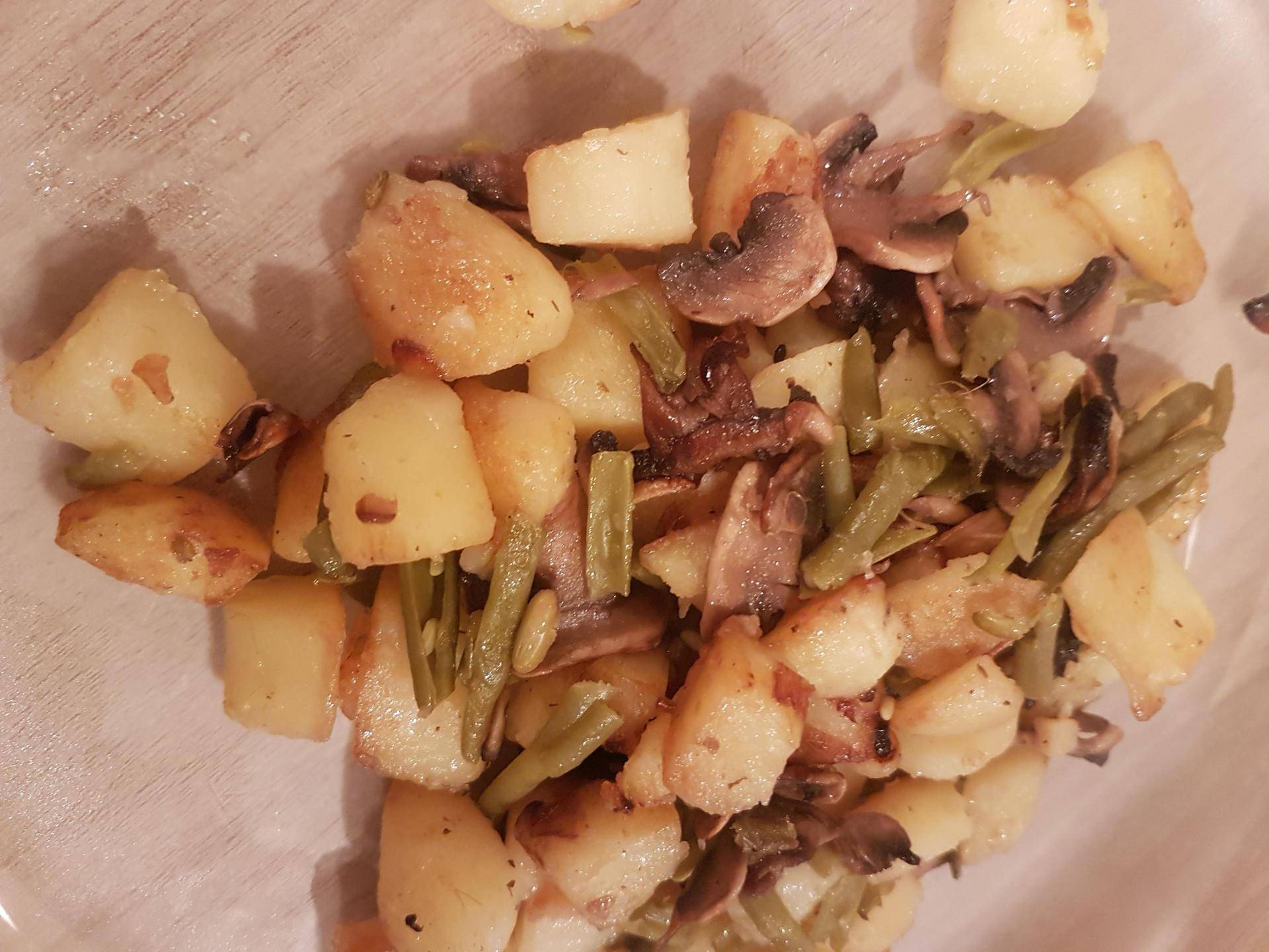 Poélé pomme de terre haricot champignon - Recepten Cookeo | Moulinex