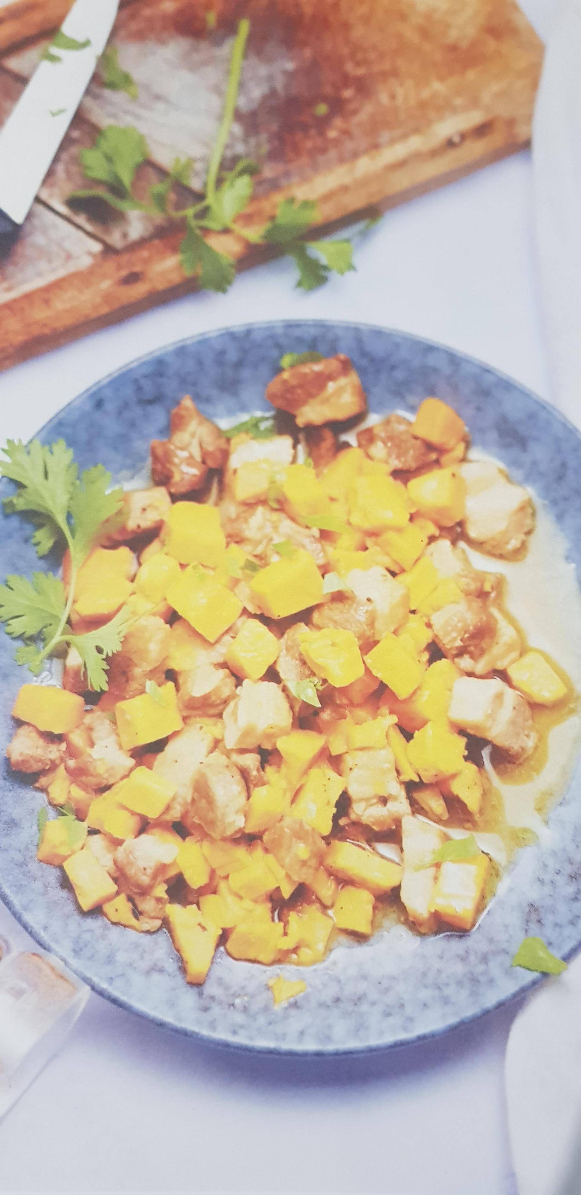 Poitrine de porc aux patates douces - Recette Cookeo | Moulinex