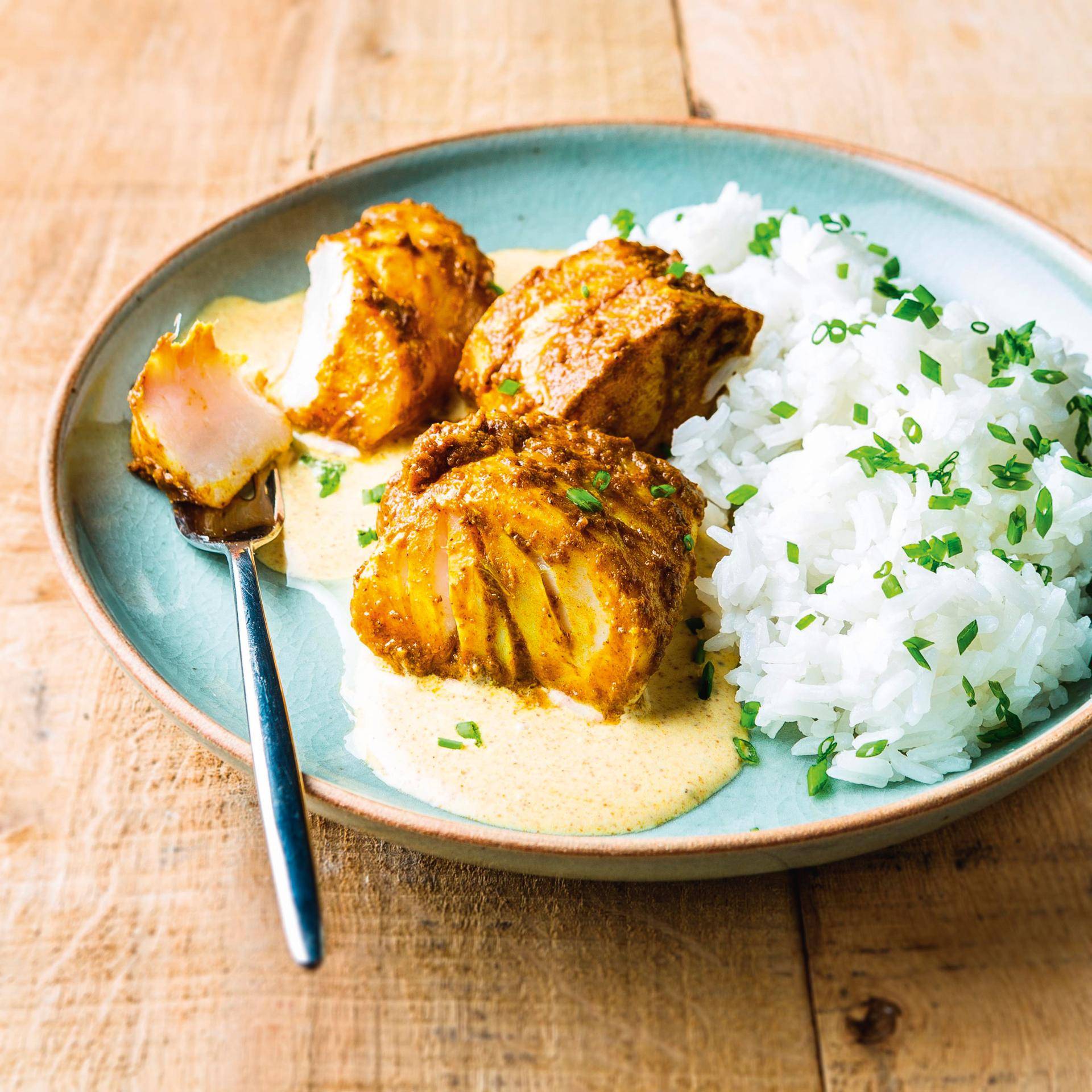 Cabillaud au curry - Recepten Cuiseur vapeur | Moulinex