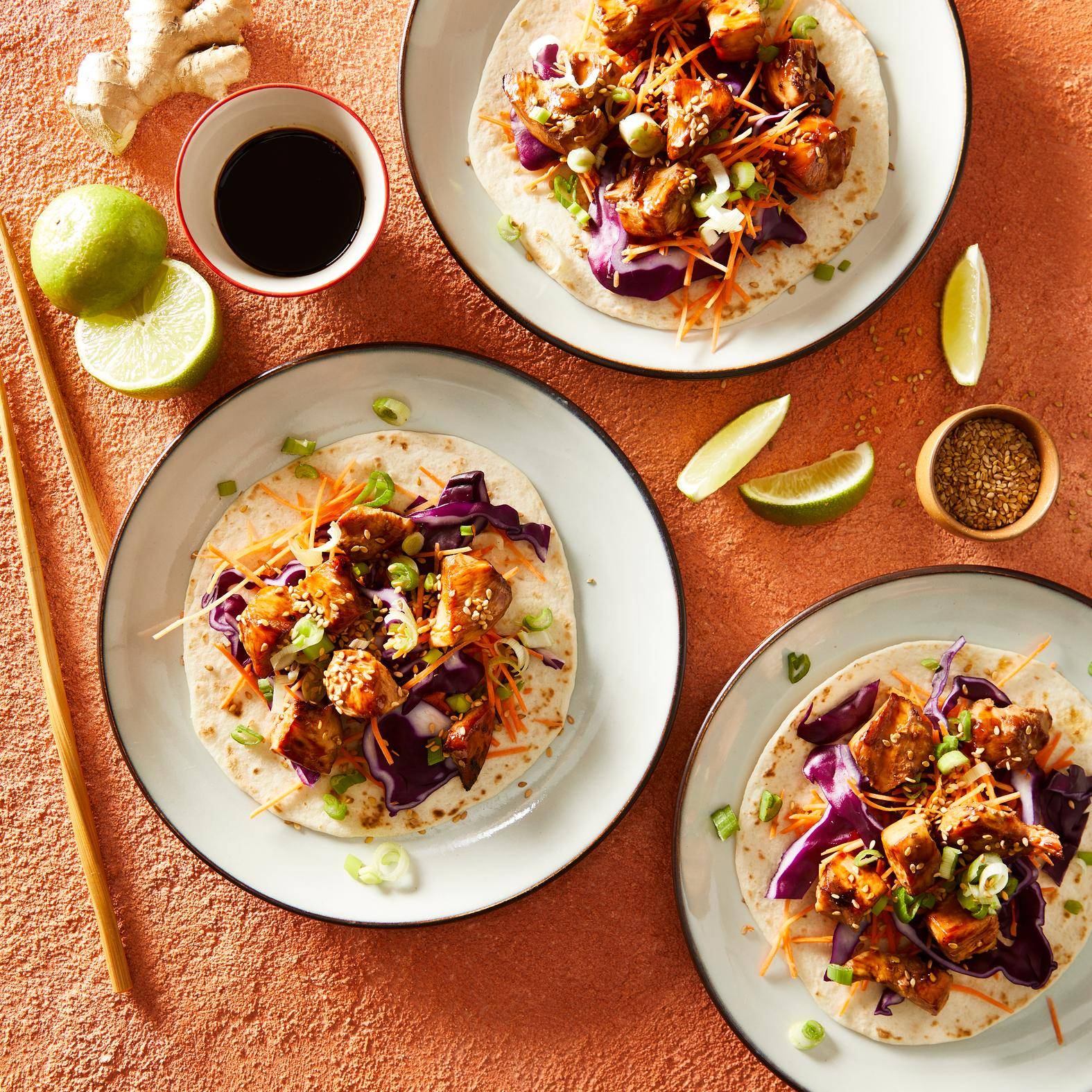 Tacos au poulet Teriyaki - Recette EASY FRY GRILL & STEAM 3 in 1 | Moulinex