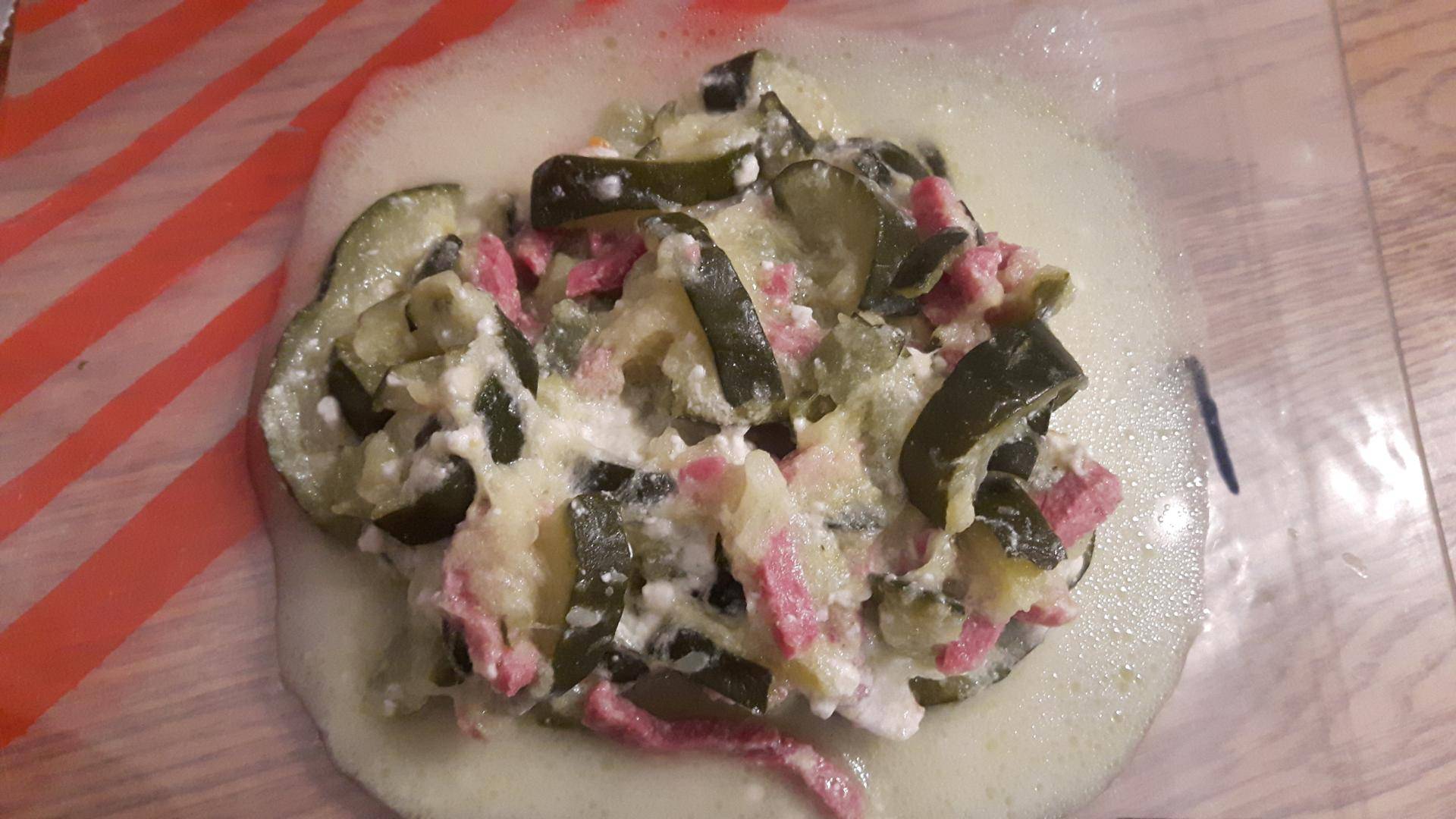 Courgette feta et lardons - Recepten Cookeo | Moulinex