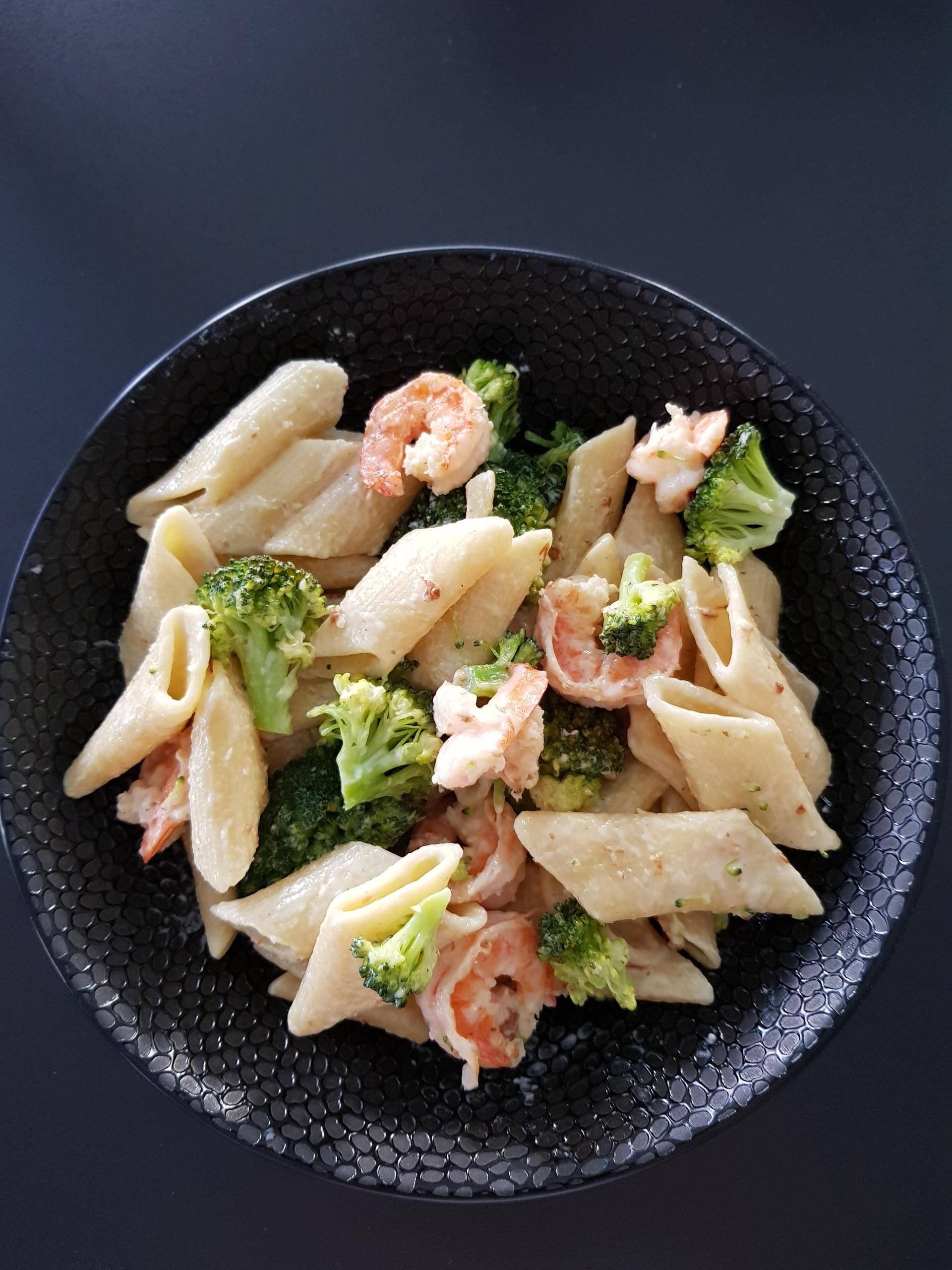 Pâtes aux crevettes et brocolis - Recepten Cookeo | Moulinex