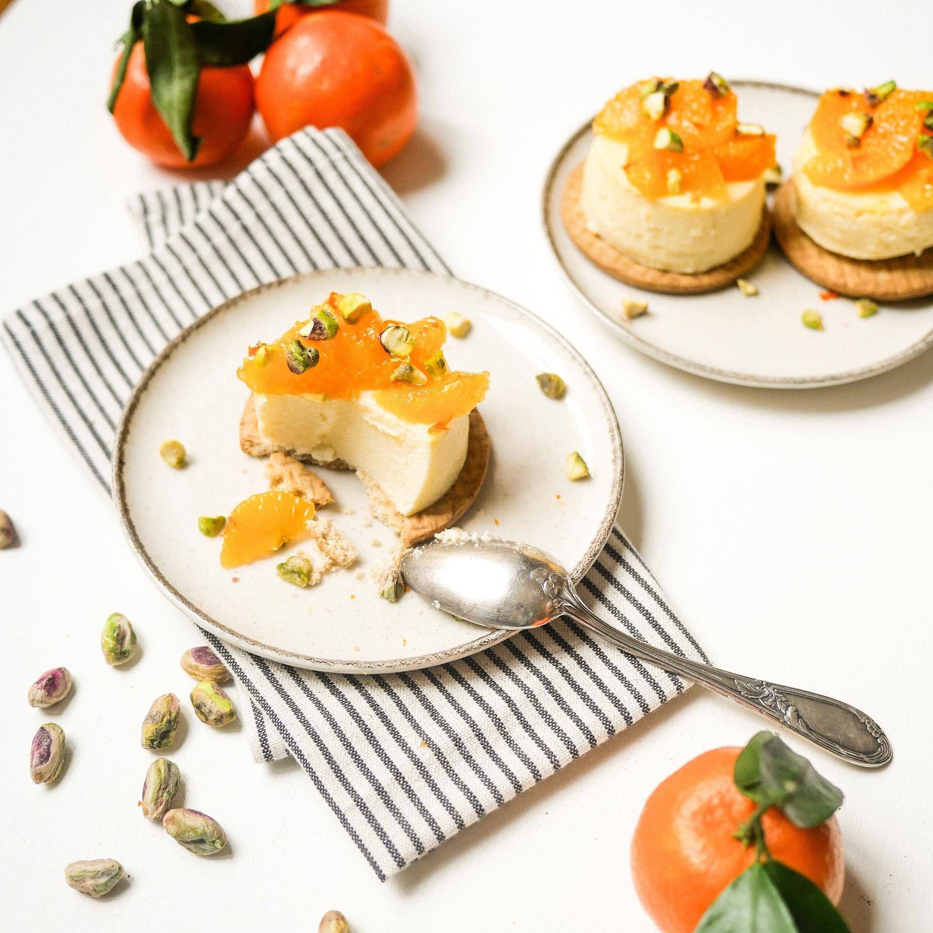 Cheesecake clémentine et pistache - Recepten Cookeo | Moulinex