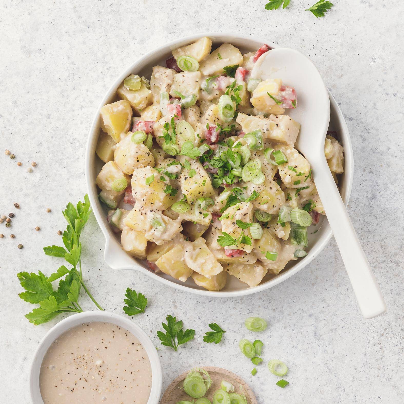 Salade de pommes de terre sans gras - Recette Companion | Moulinex