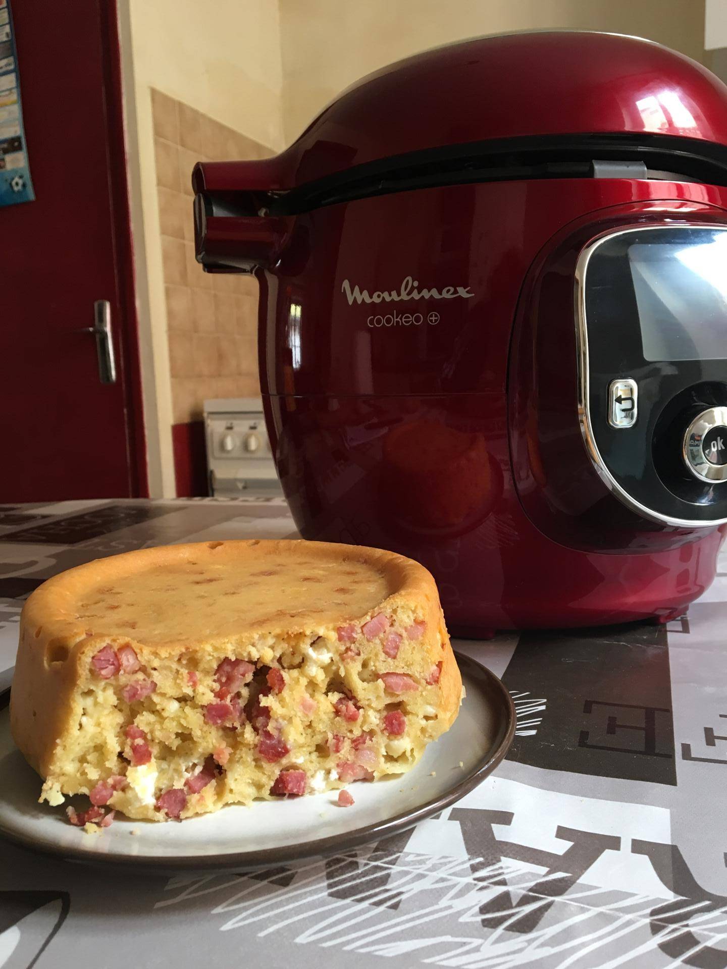 Cake chèvre lardons - Recepten Cookeo | Moulinex