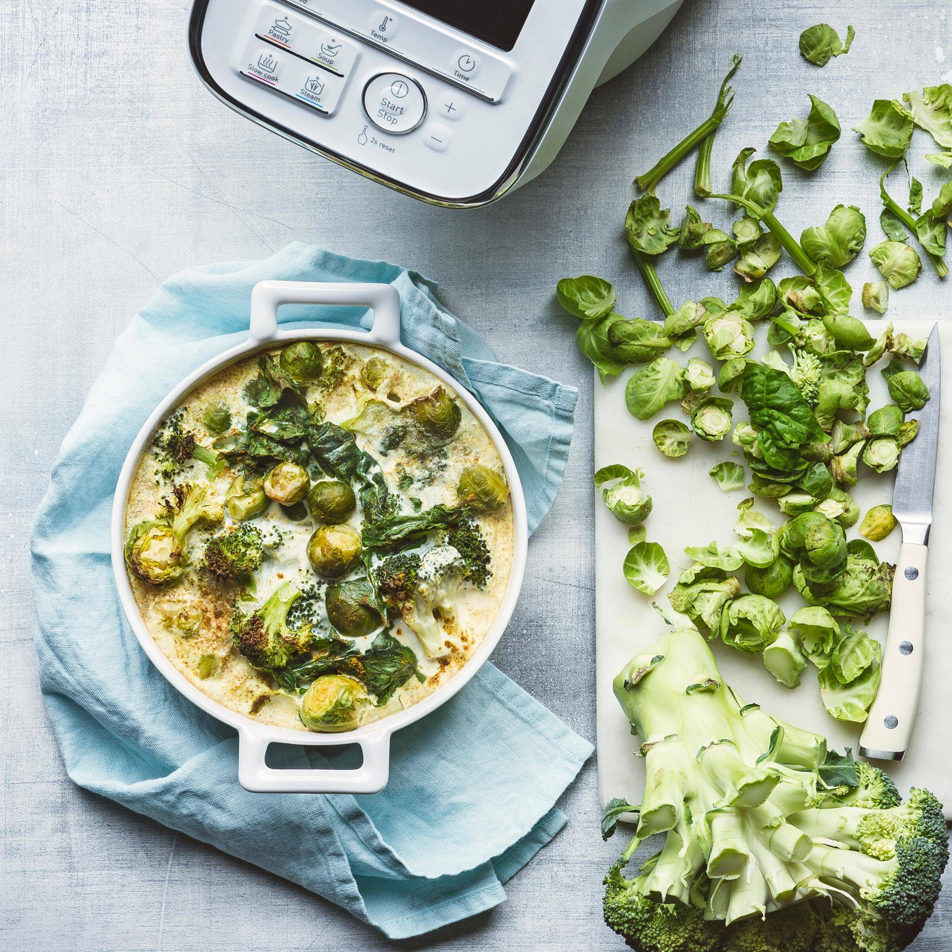 Gratin de légumes verts - Recette Companion | Moulinex