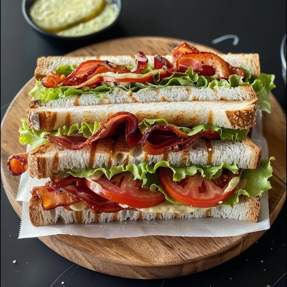 BLT sandwich (spek, sla en tomaat) - Recepten Easy Fry Max | Moulinex