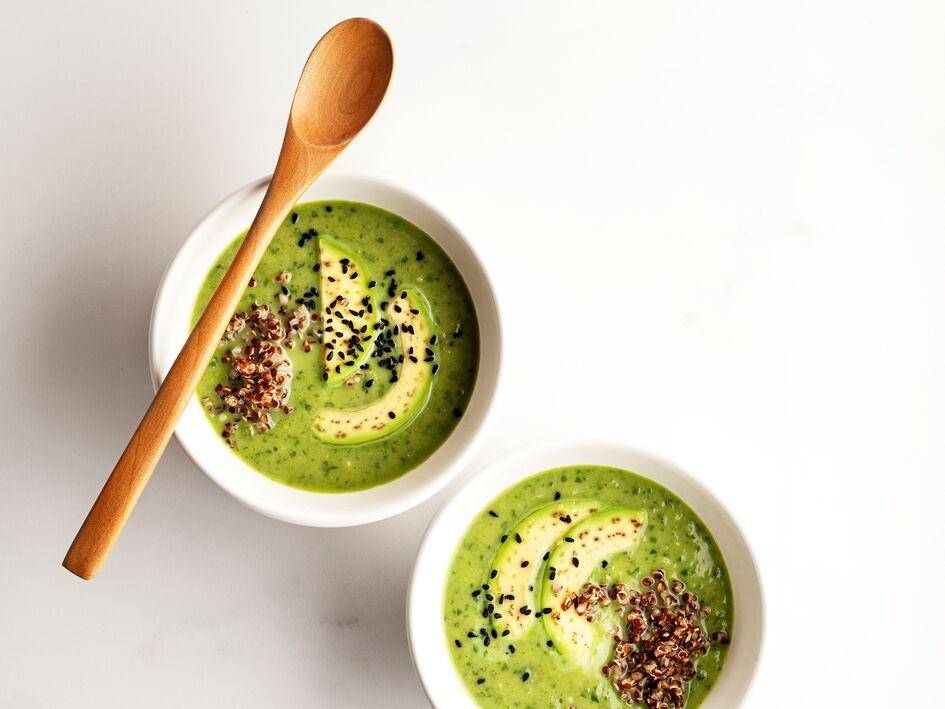 Velouté glacé d'avocat au lait de coco et citron vert - Recepten Blend up | Moulinex