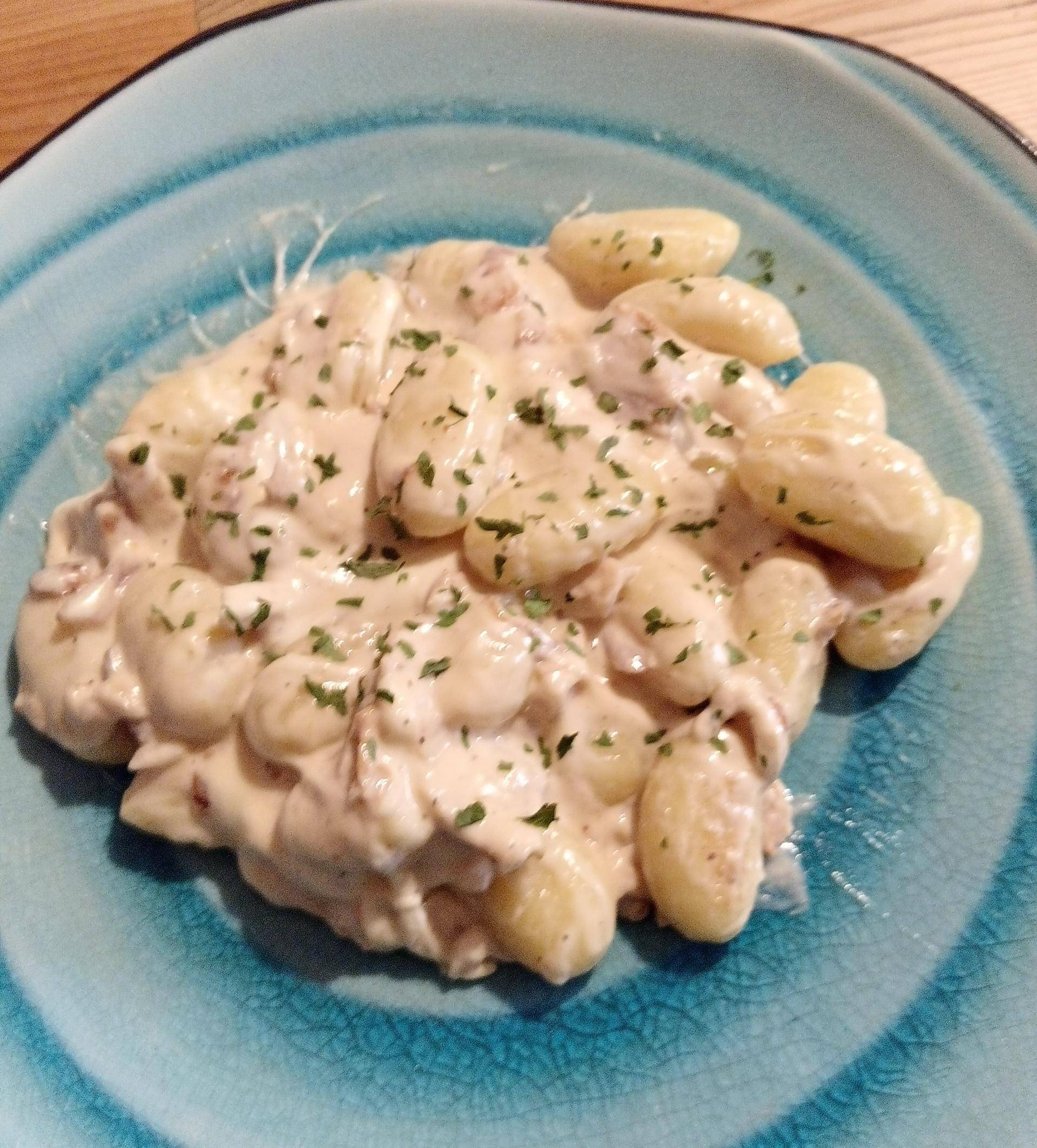 Gnocchis à poêler & émincés de poulet créme fraiche - Recepten Cookeo V3 | Moulinex
