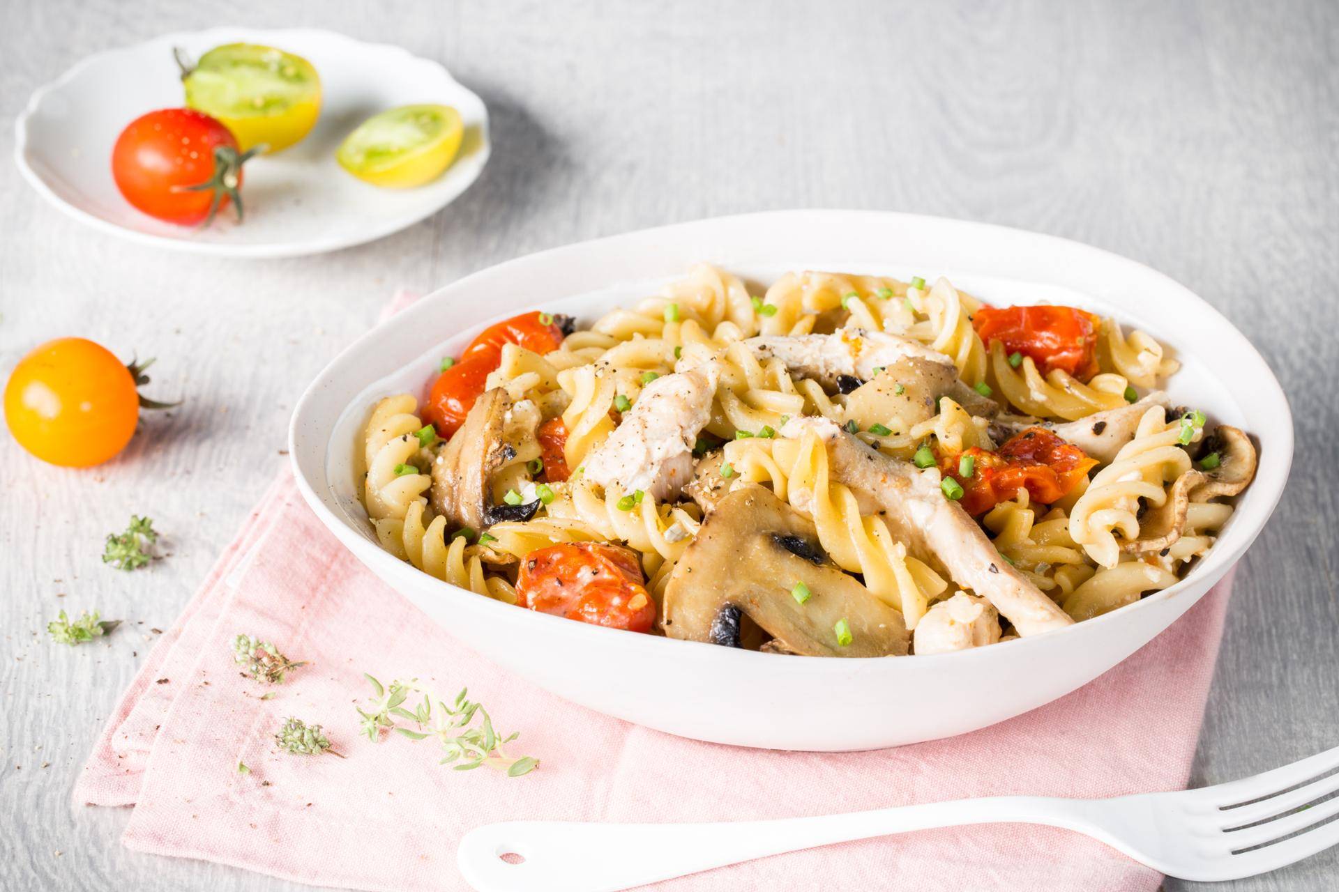 One pot pasta poulet fromage - Recepten Cookeo | Moulinex