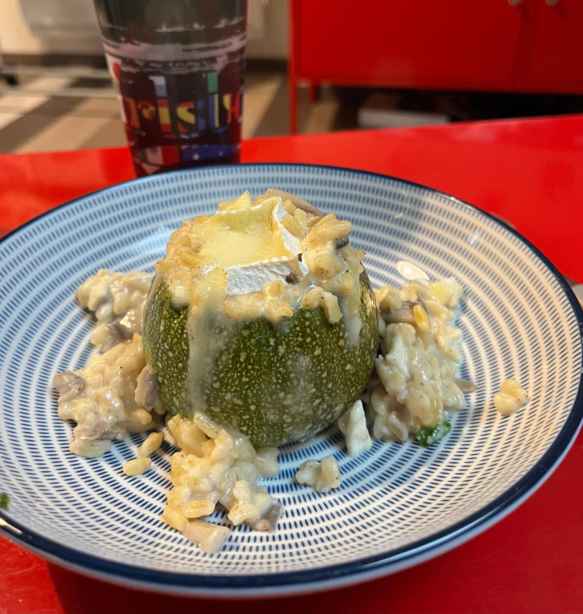 Courgette farcie au champignons, brie et blé - Recepten Cookeo | Moulinex