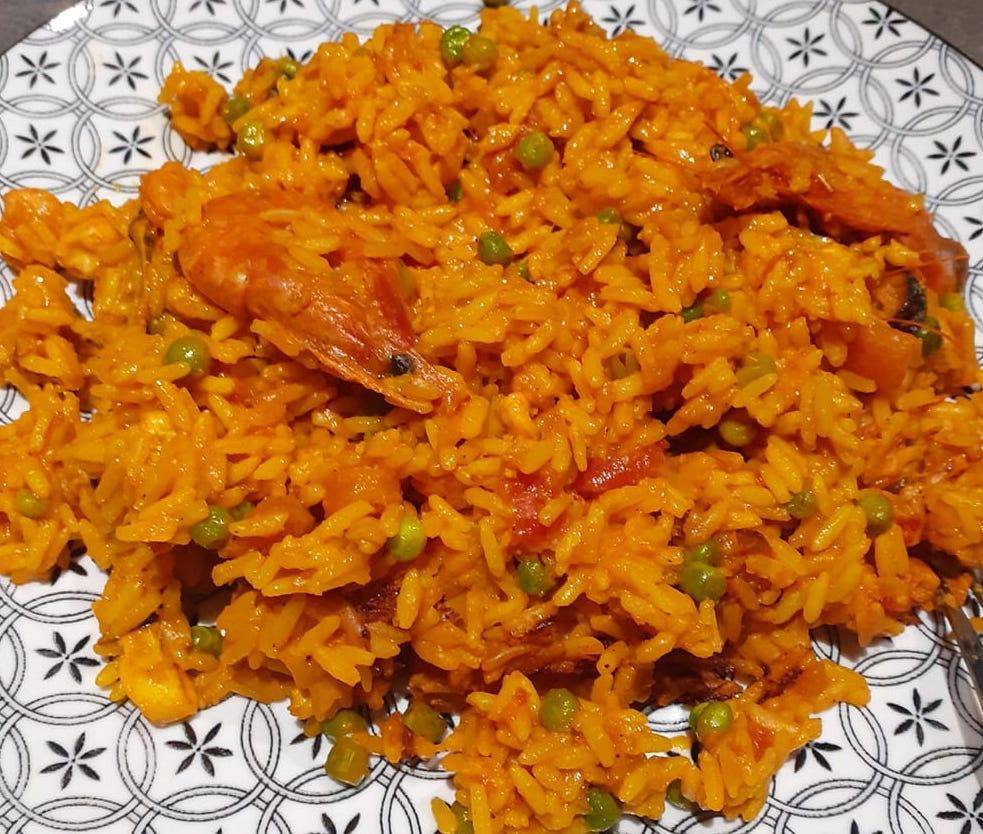 Paella aux fruits de mer et au pilons de poulet - Recette Cookeo V3 | Moulinex