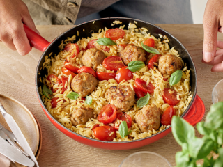 Boulettes de poulet et orzo - Recette Cookeo V3 Mini | Moulinex