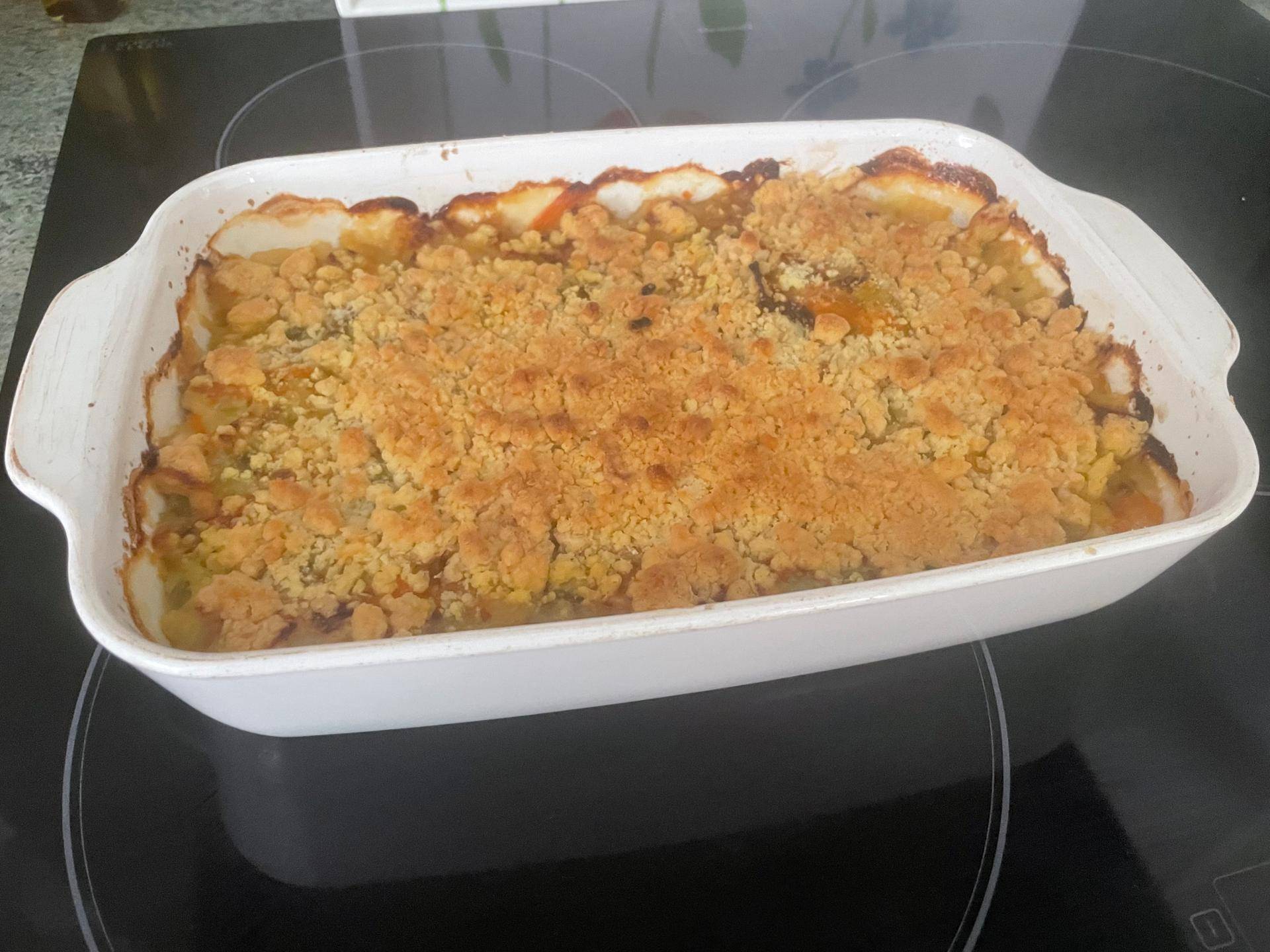 Crumble saumon poireaux - Recepten Companion Connect XL | Moulinex