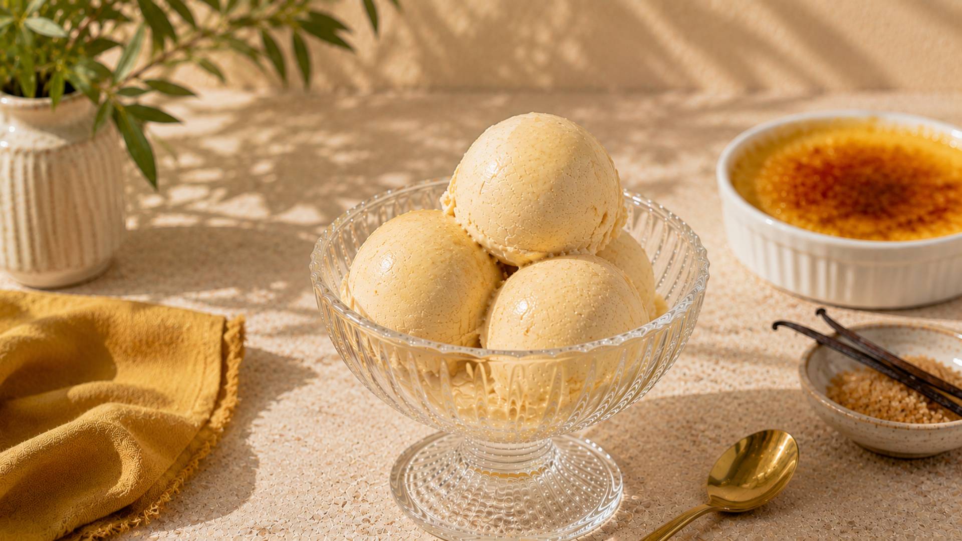 Glace à la crème brulée - Recette Freezi | Moulinex
