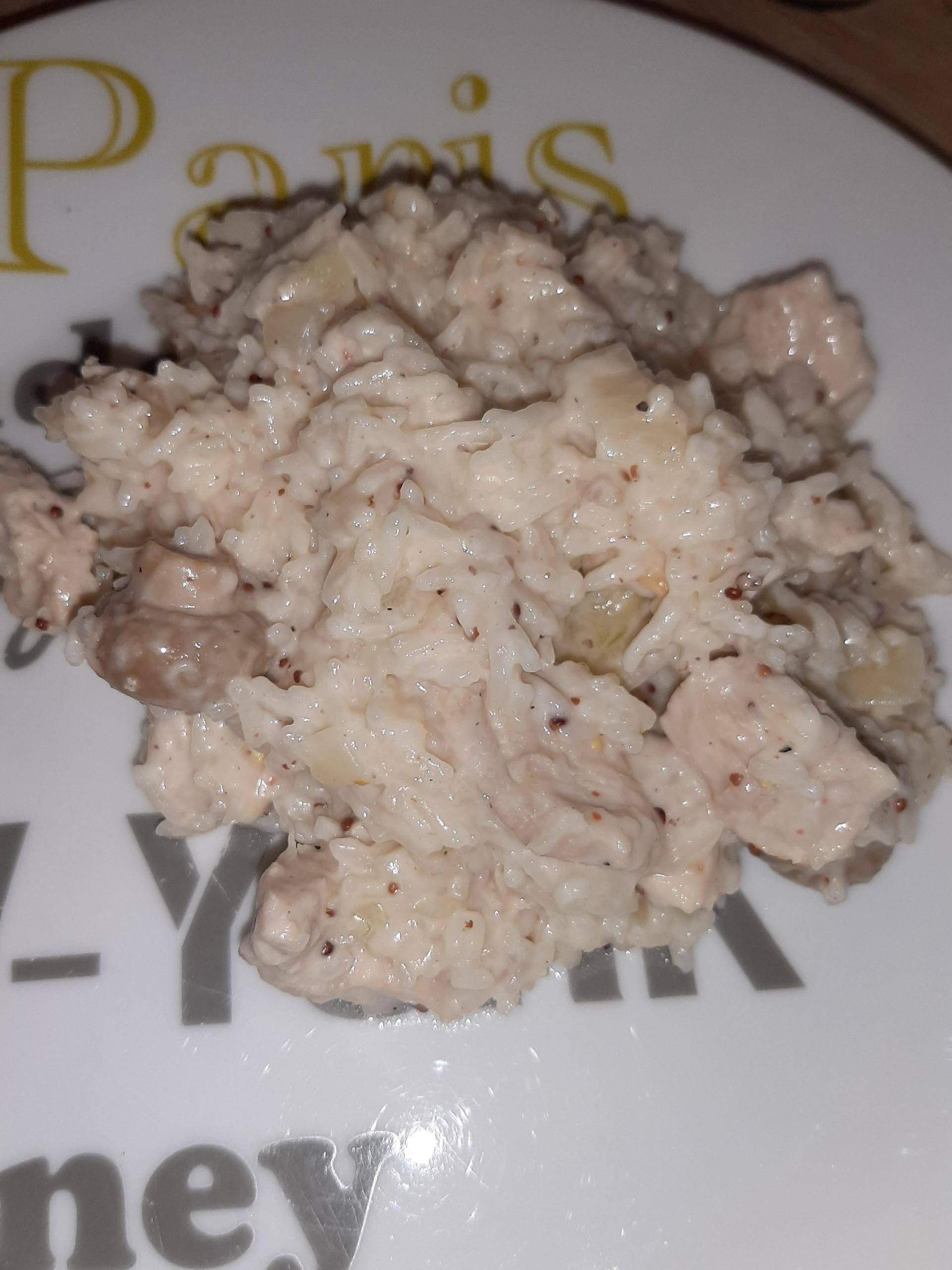 Dinde aux champignons à la crème, moutarde et riz - Recepten Cookeo | Moulinex