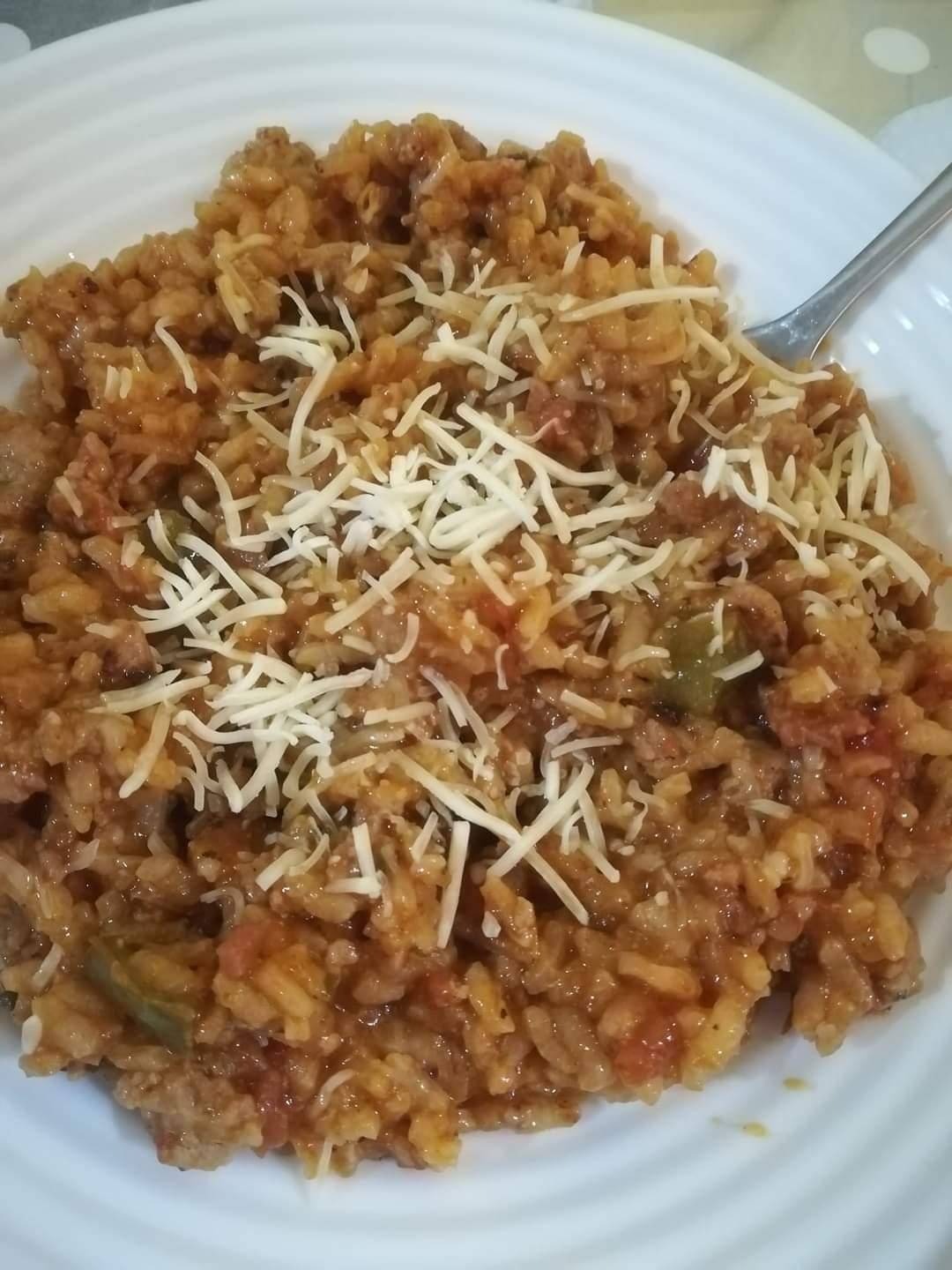 Risotto tomate, poivrons et viande hachée - Recepten Cookeo | Moulinex