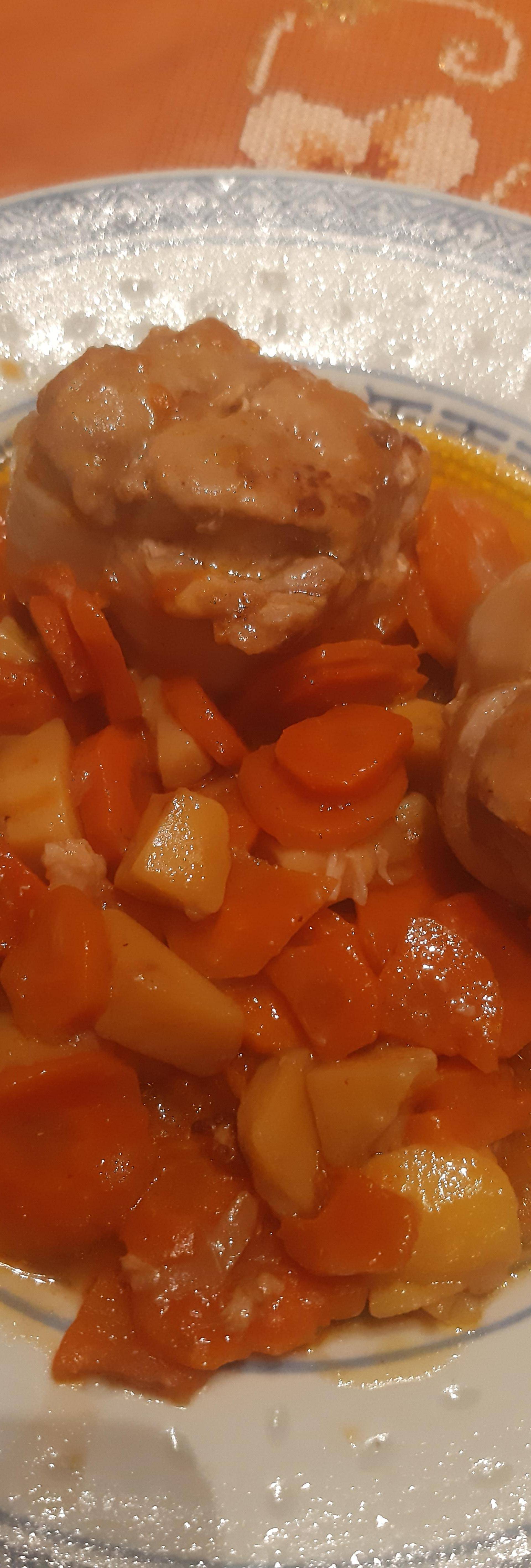 Paupiettes de porc, carottes, pomme de terre - Recette Cookeo | Moulinex
