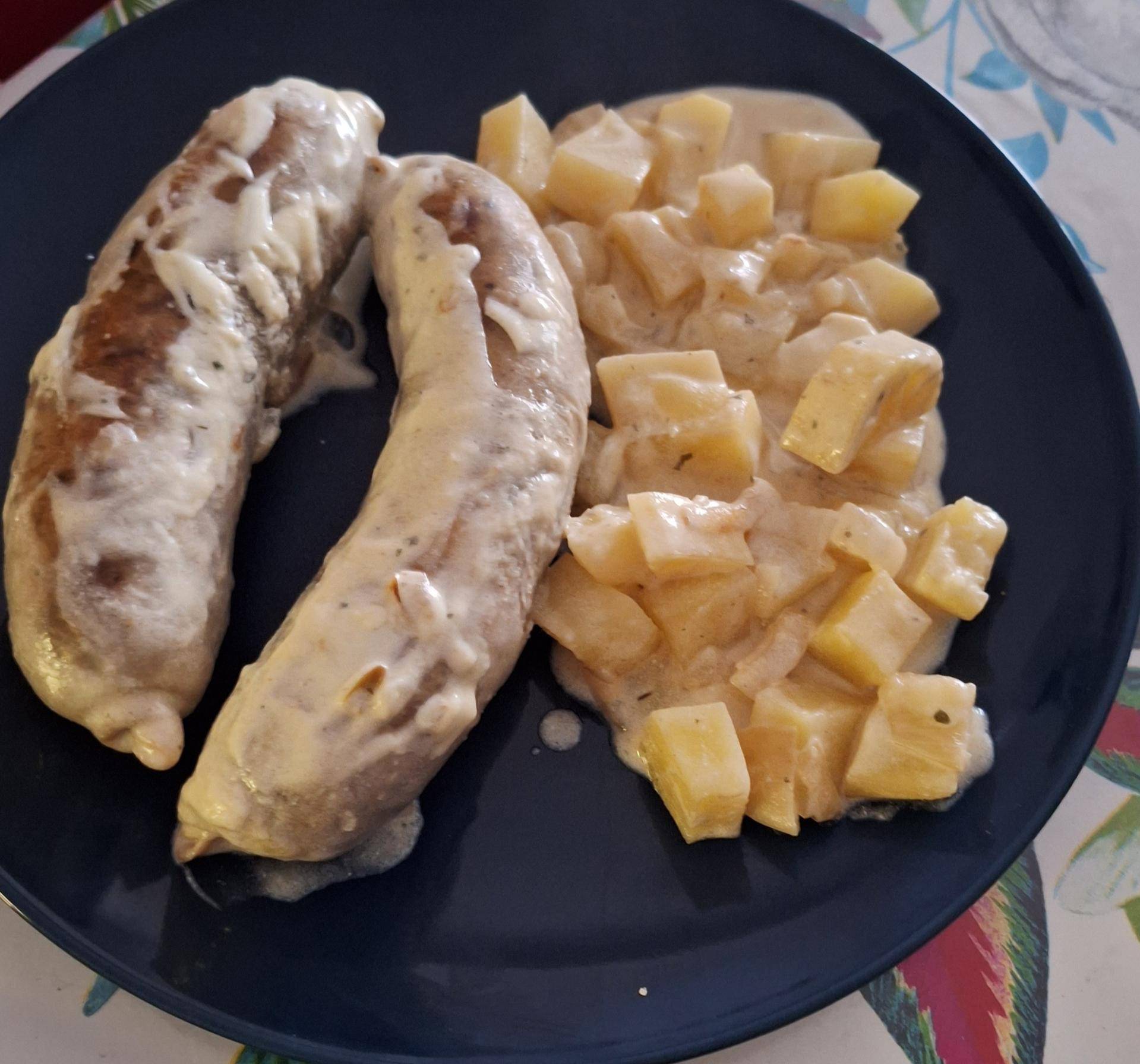 Andouillette sauce moutarde et pomme de terre - Recepten Cookeo | Moulinex