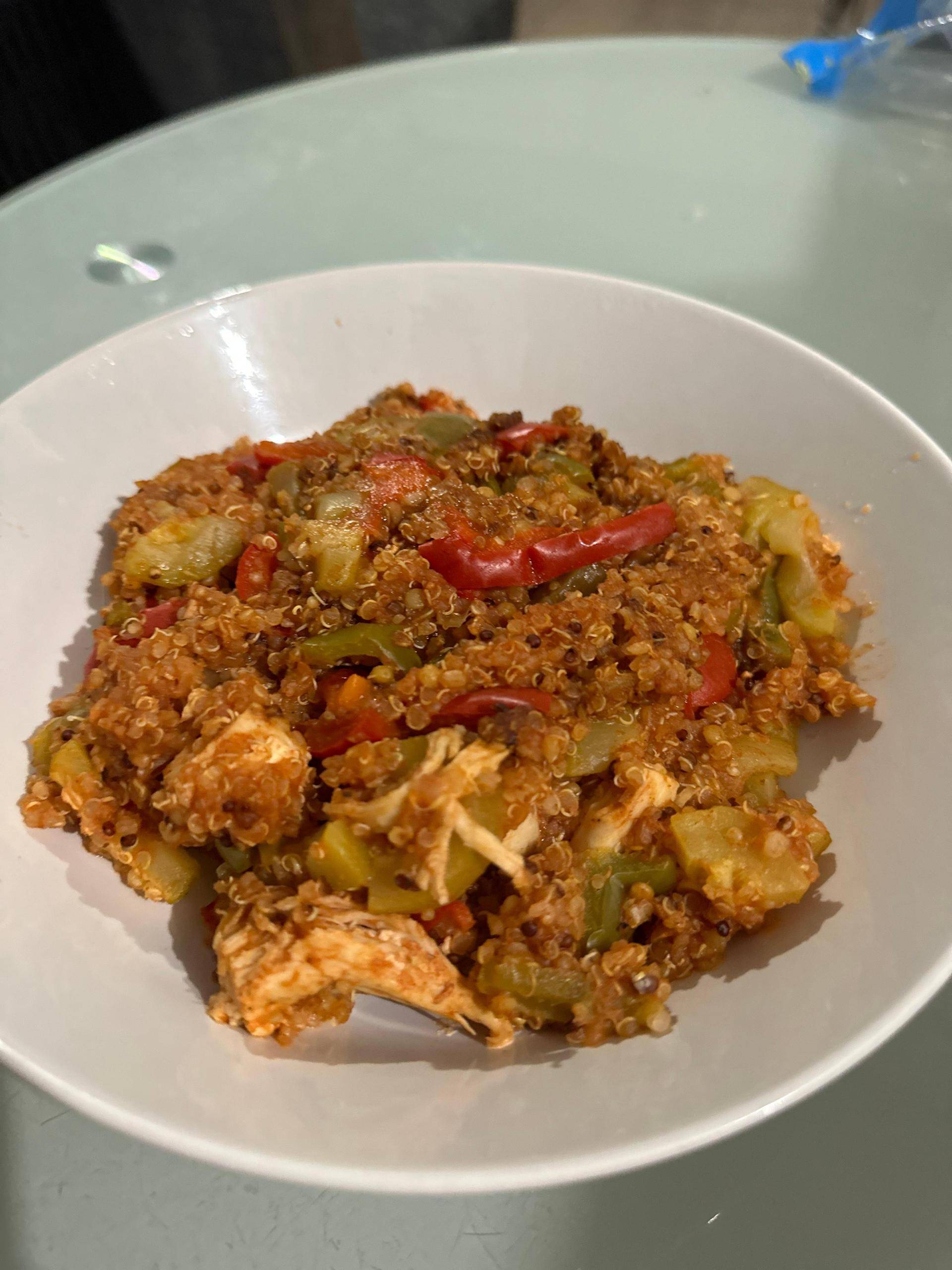 Poêlée de quinoa au poulet et aux légumes - Recepten Cookeo V3 | Moulinex