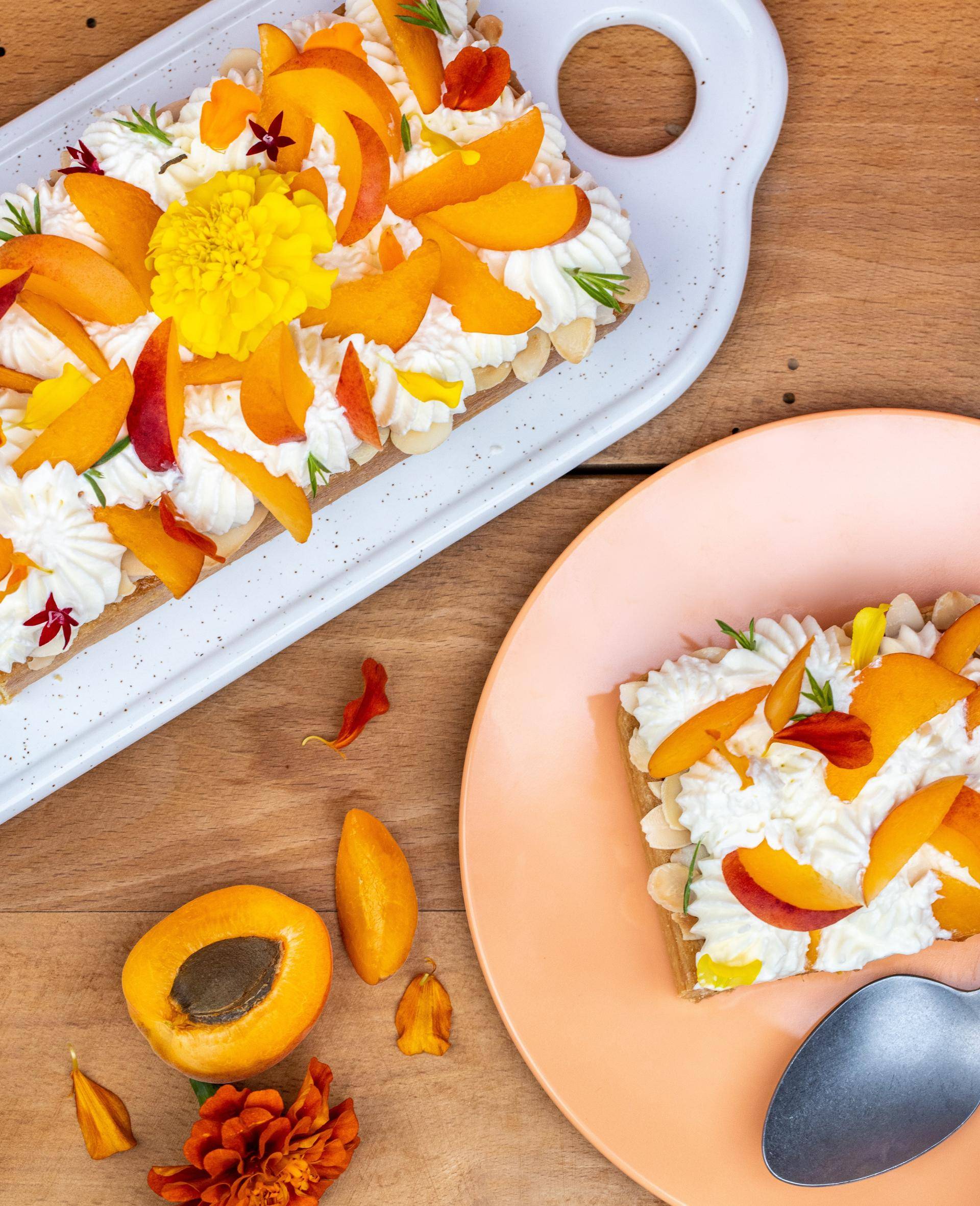 Tarte aux abricots, amande, miel et romarin - Recepten Companion | Moulinex