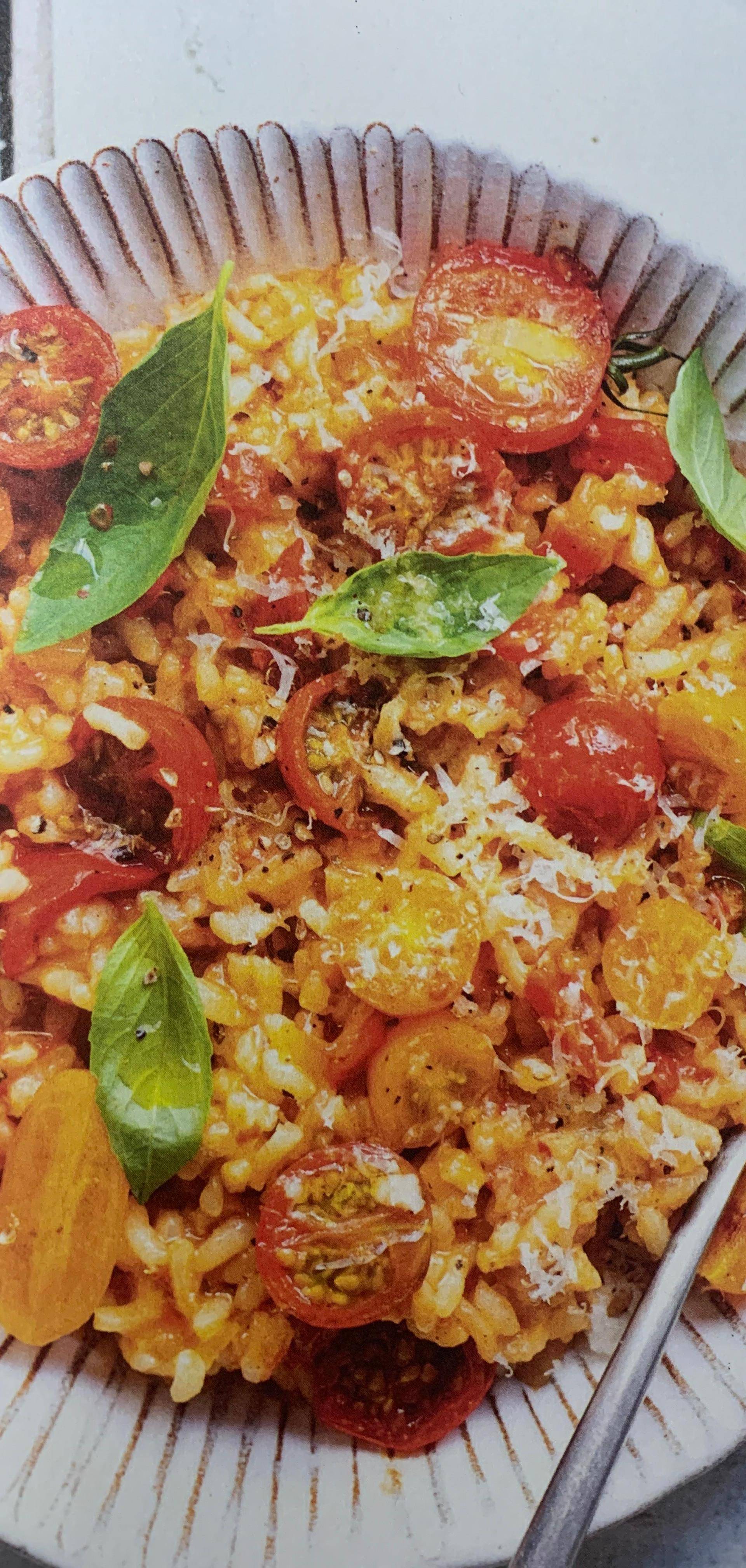 Risotto tomate, parmesan et basilic - Recette Cookeo V3 | Moulinex