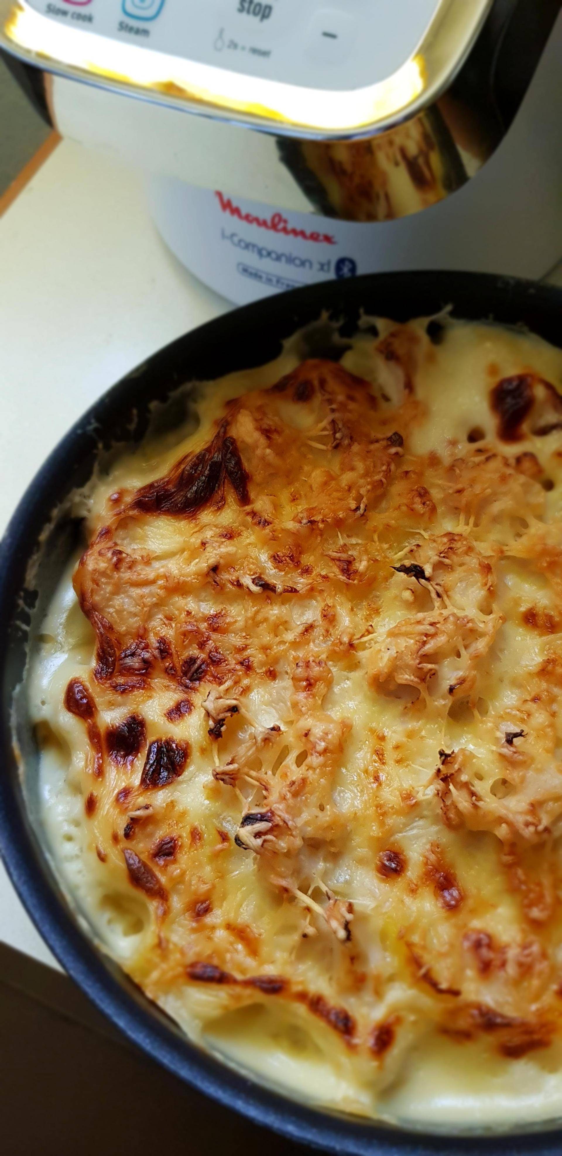 Gratin pomme de terre et chou fleur - Recepten Companion Connect XL | Moulinex