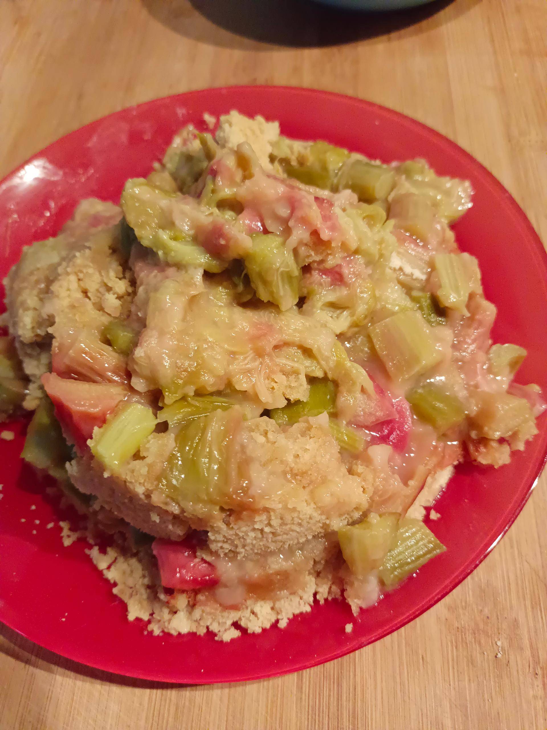Crumble rhubarbe - Recepten Cookeo V3 | Moulinex