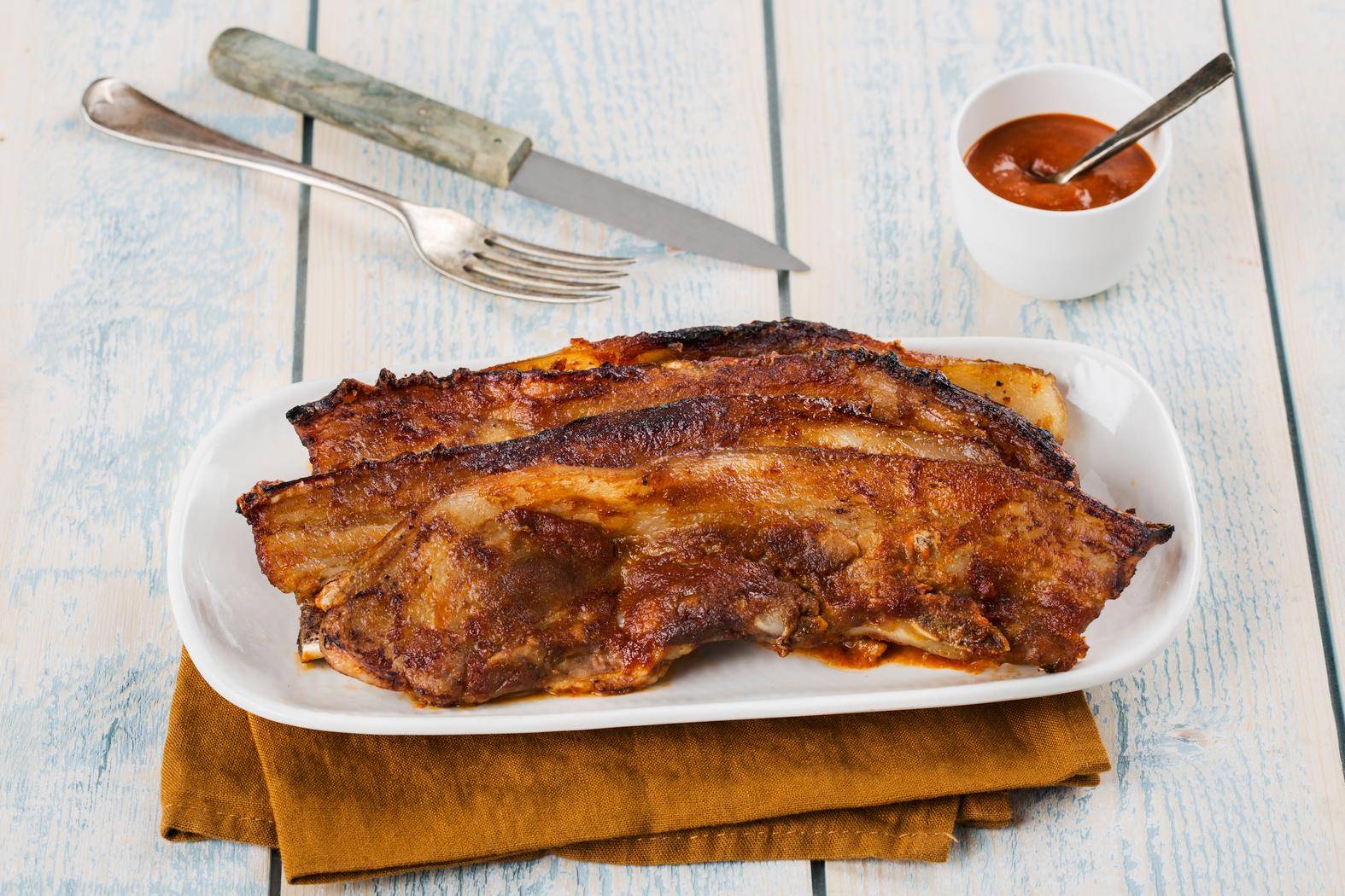 Poitrine de porc BBQ - Recepten EASY FRY GRILL & STEAM 3 in 1 | Moulinex