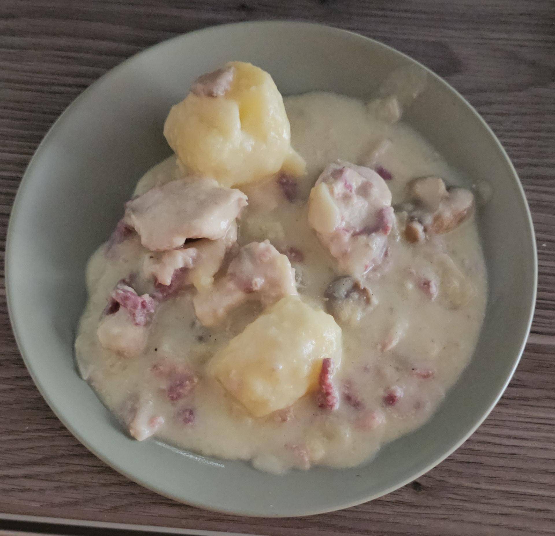 Patata poulet crème - Recette Cookeo V3 | Moulinex