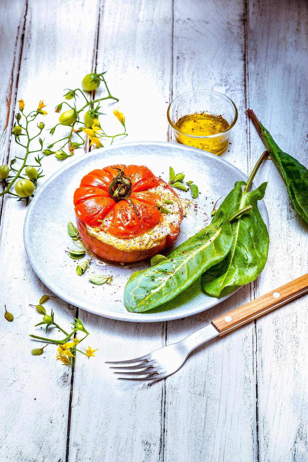 Tomates farcies à l'oseille - Recette Companion | Moulinex