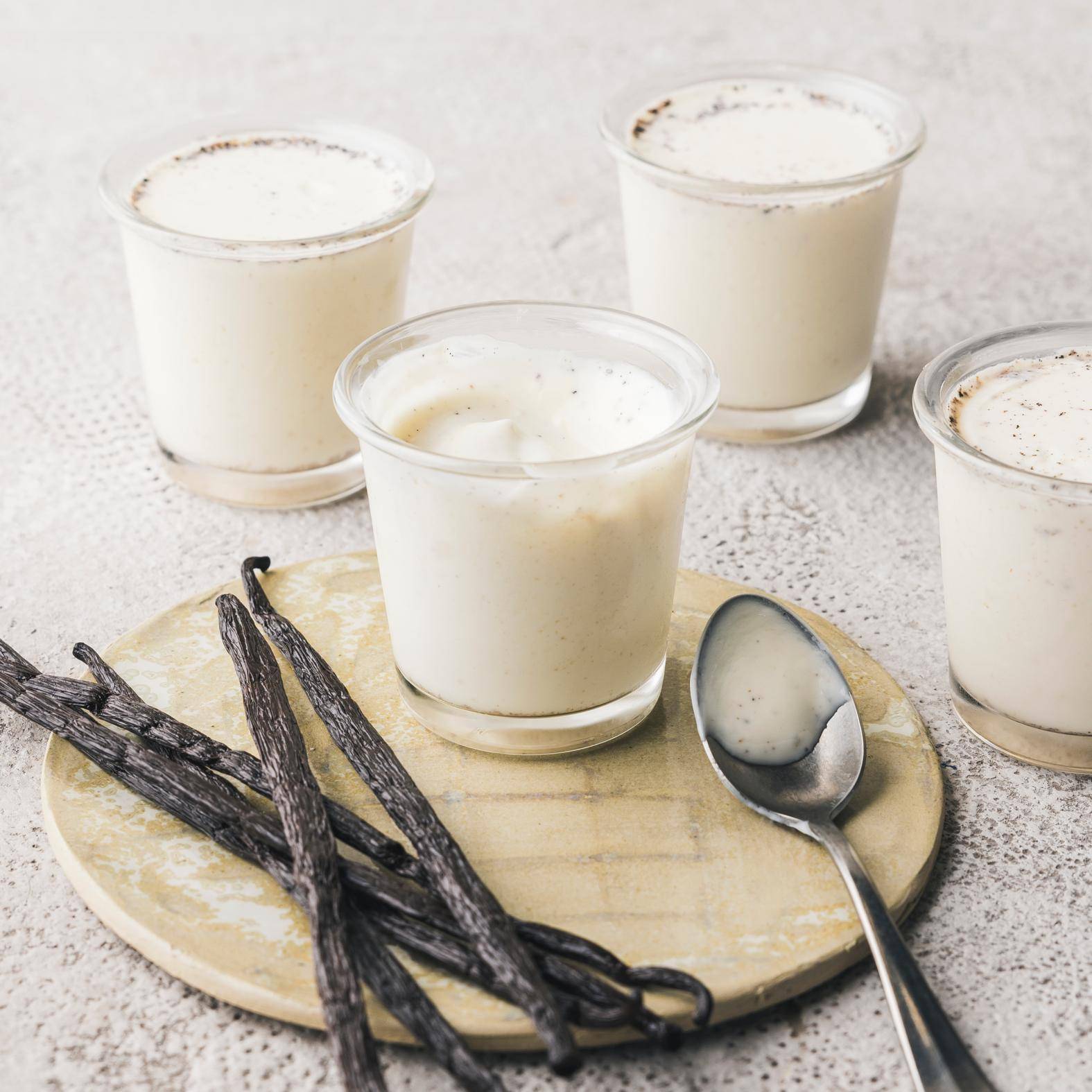 Vanille yoghurt potjes - Recepten Easy fry Silence XL / Essential XL | Moulinex