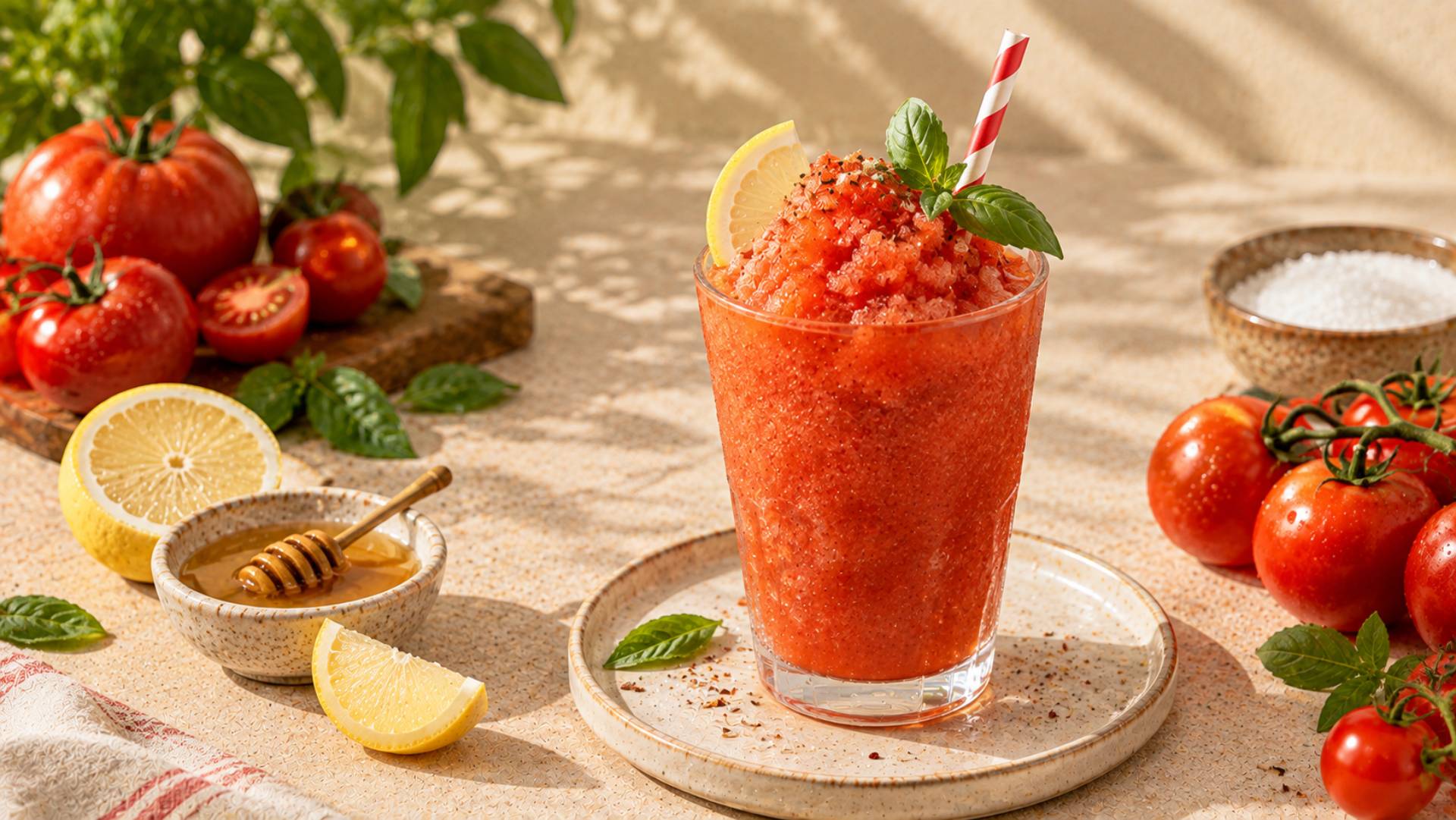 Slushy à la tomate - Recette Freezi | Moulinex