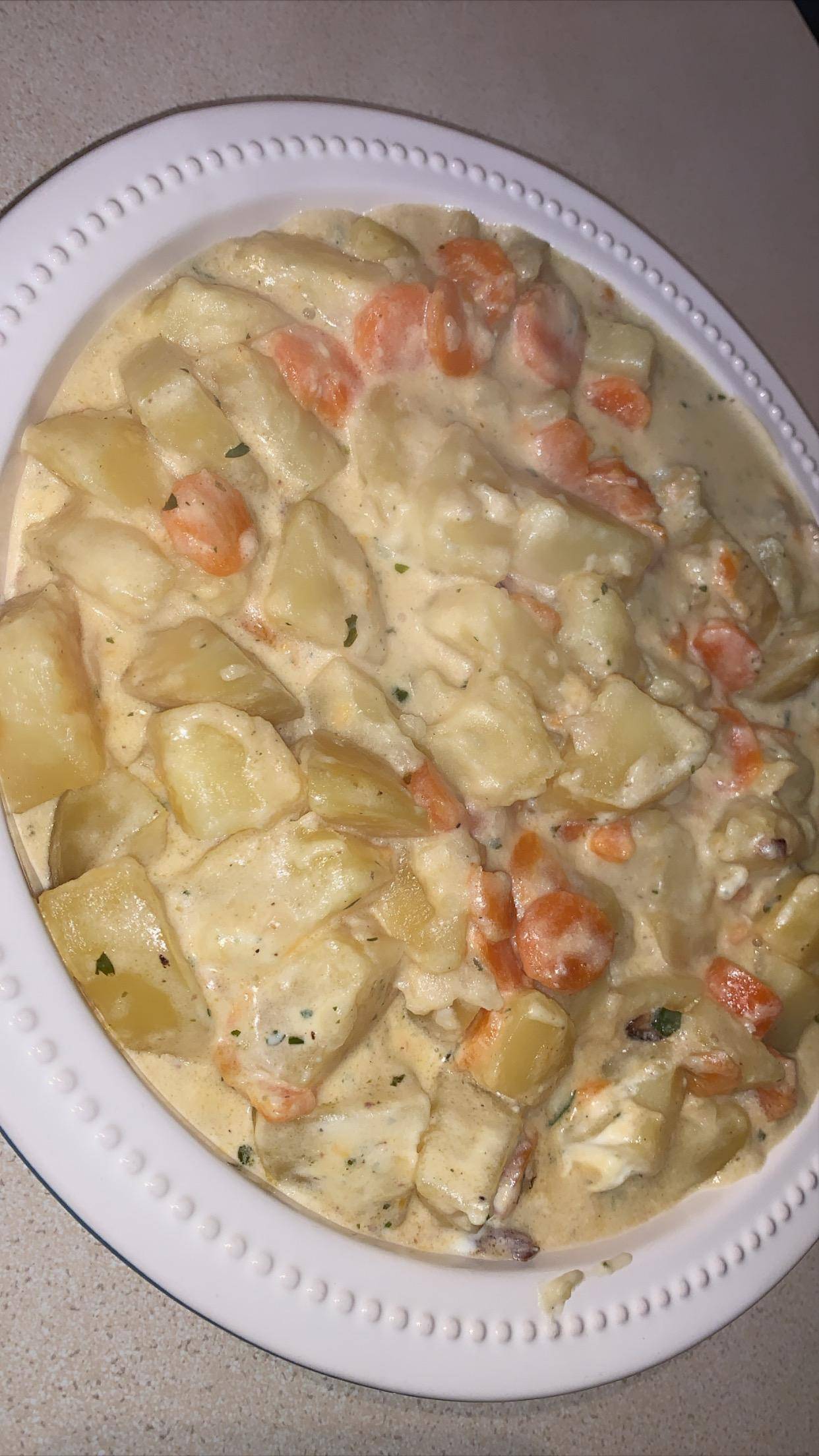 Pomme de terre, carotte sauce Boursin - Recepten Cookeo | Moulinex