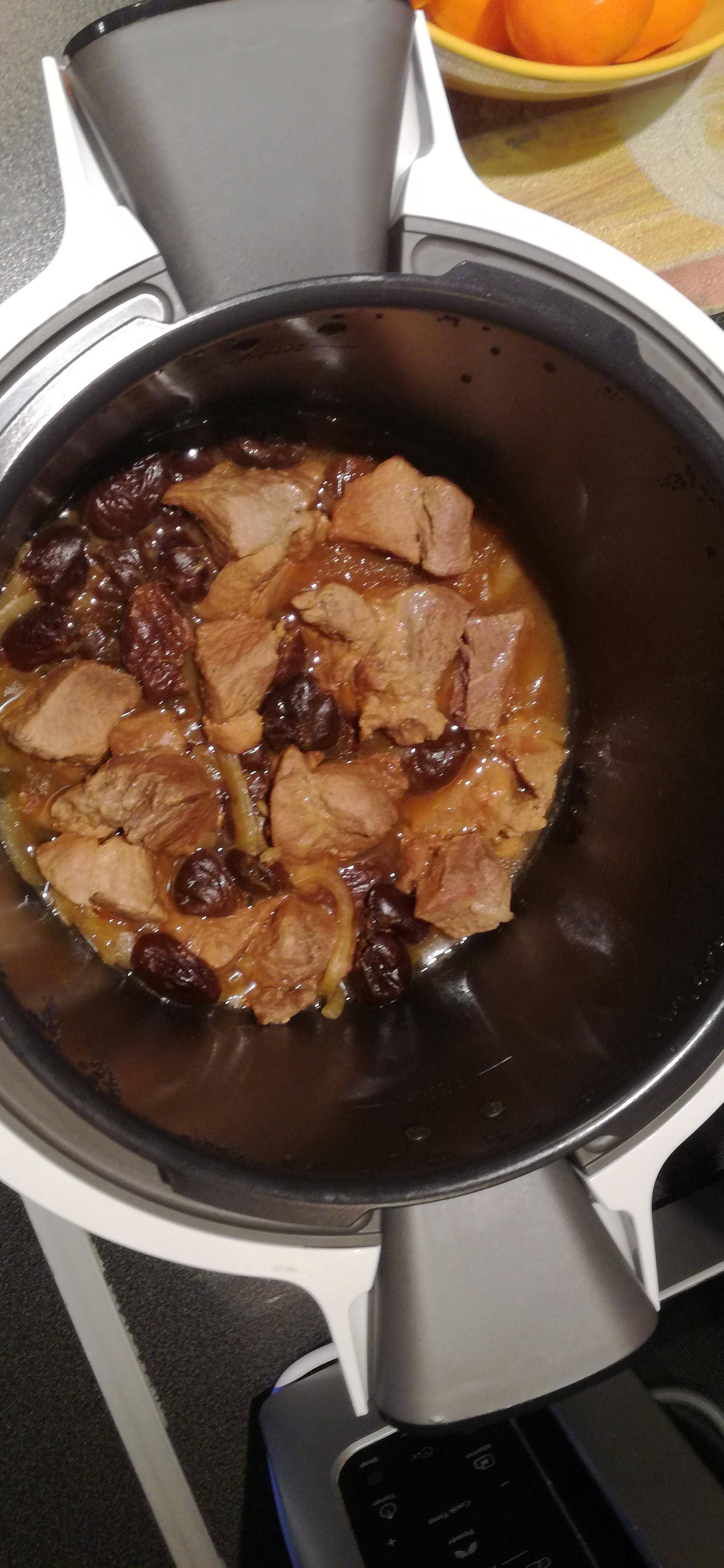 Sauté de porc aux pruneaux - Recette Cookeo | Moulinex