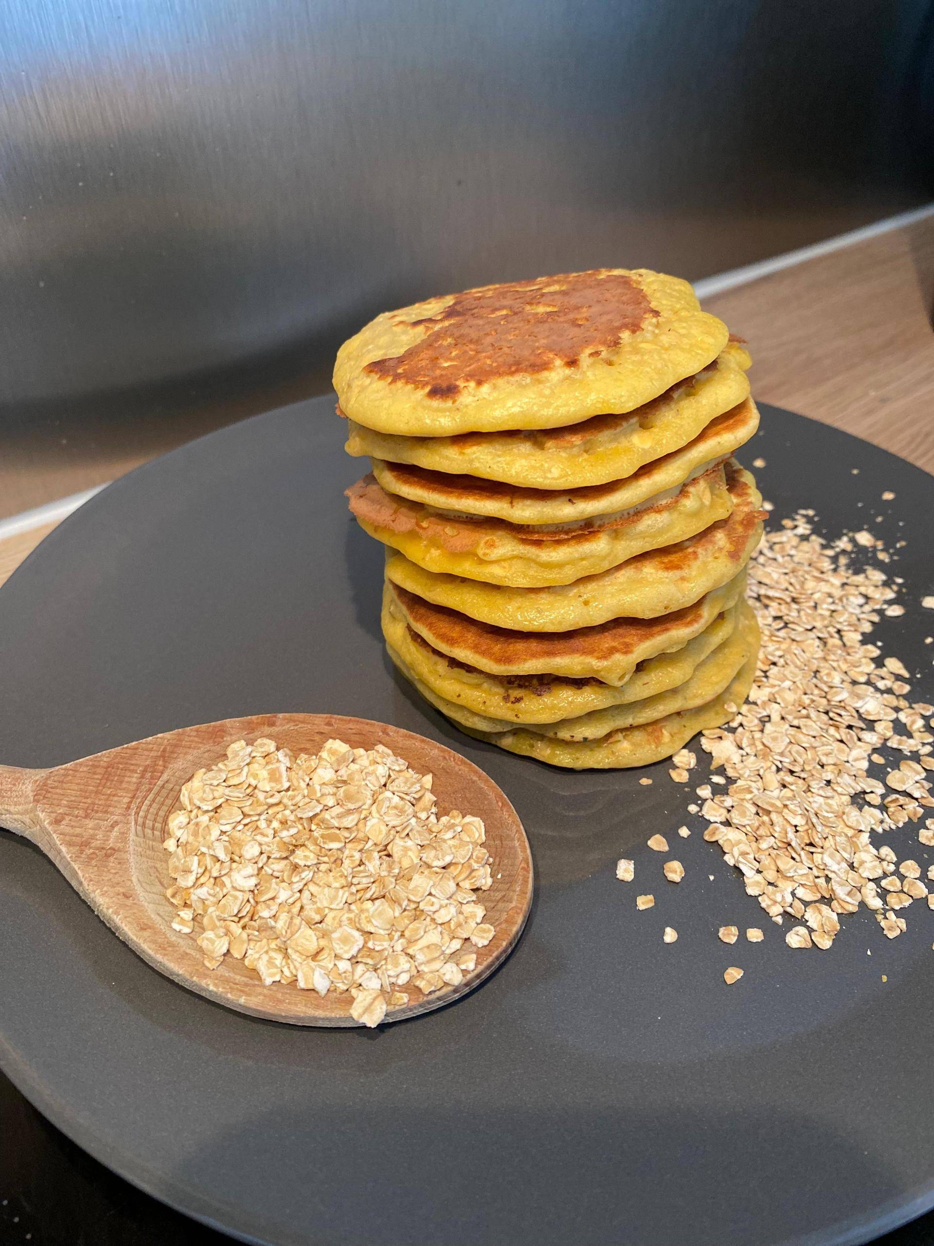 Pancakes aux flocons d’avoine - Recette Companion | Moulinex