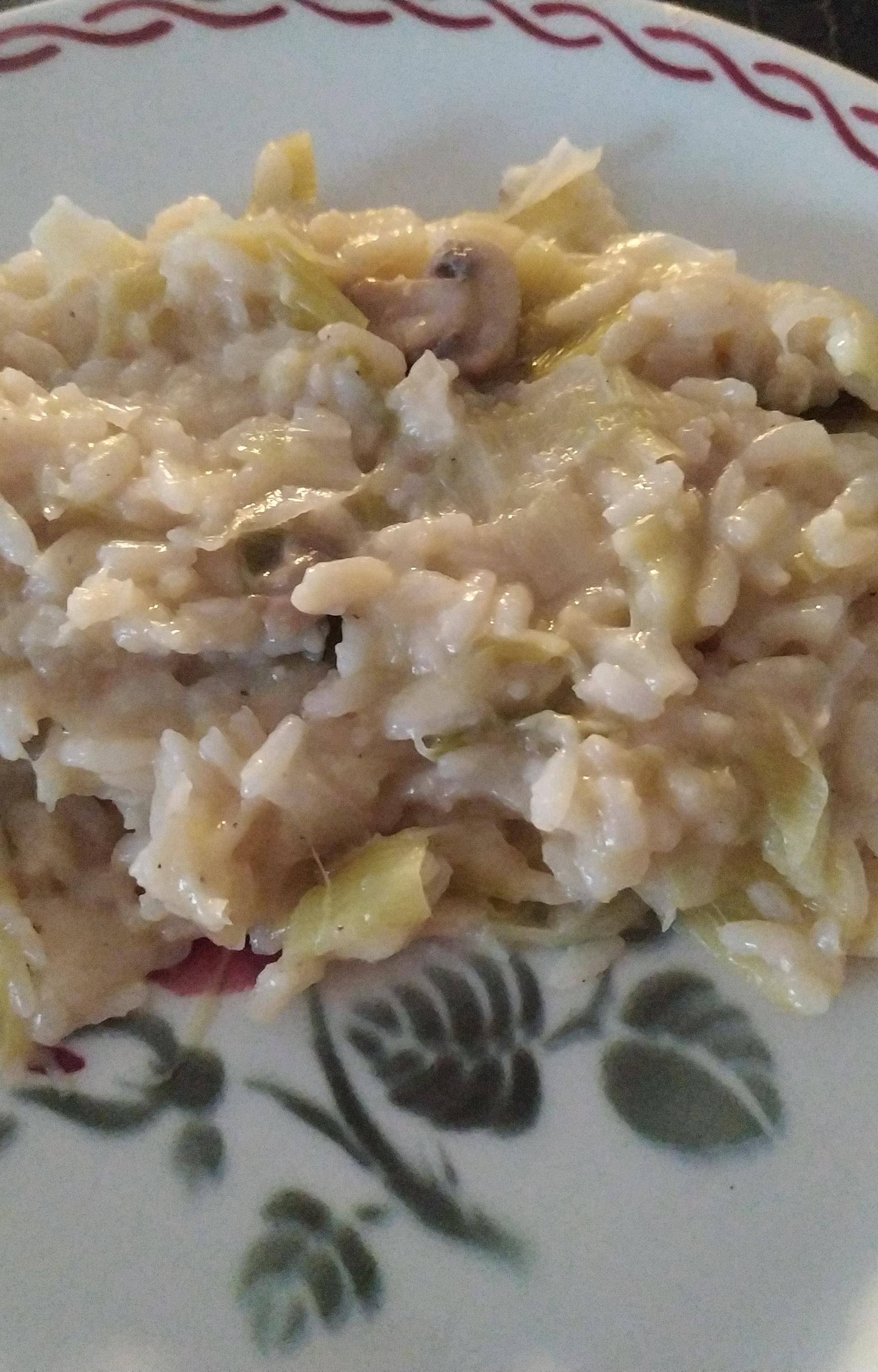 Risotto aux poireaux et ses champignons - Recette Cookeo | Moulinex