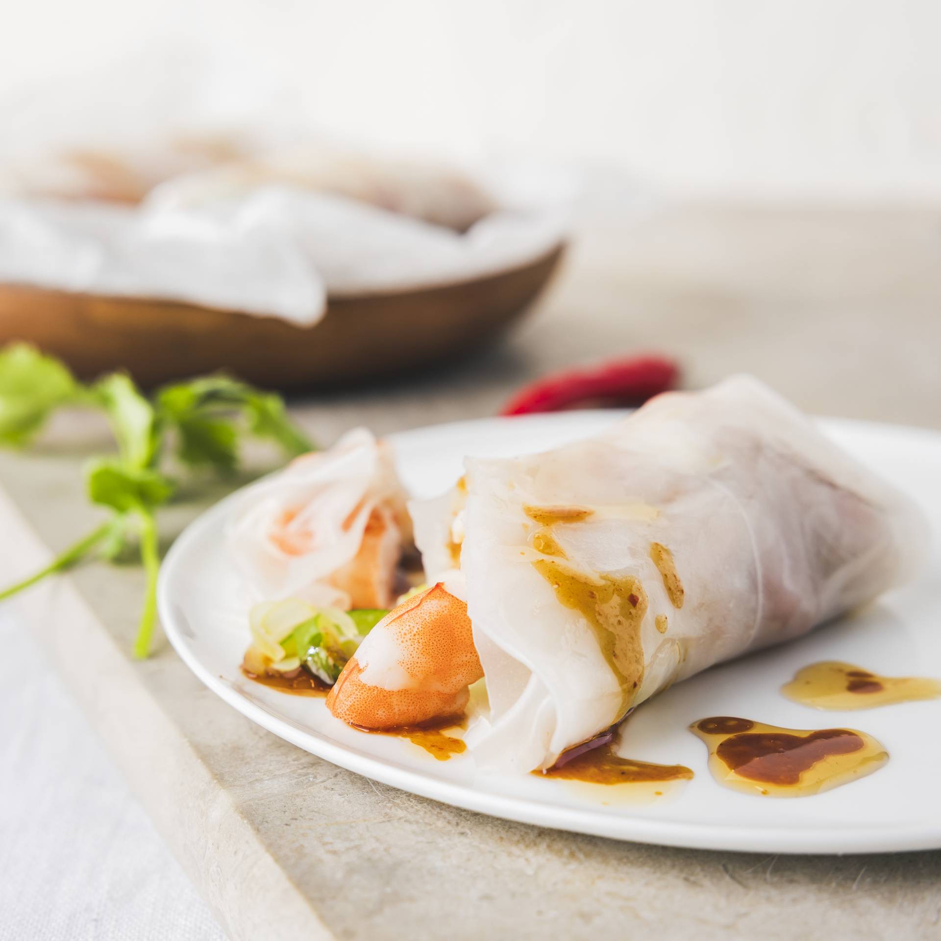 Rouleaux vietnamiens aux crevettes - Recette Cookeo 9in1 | Moulinex