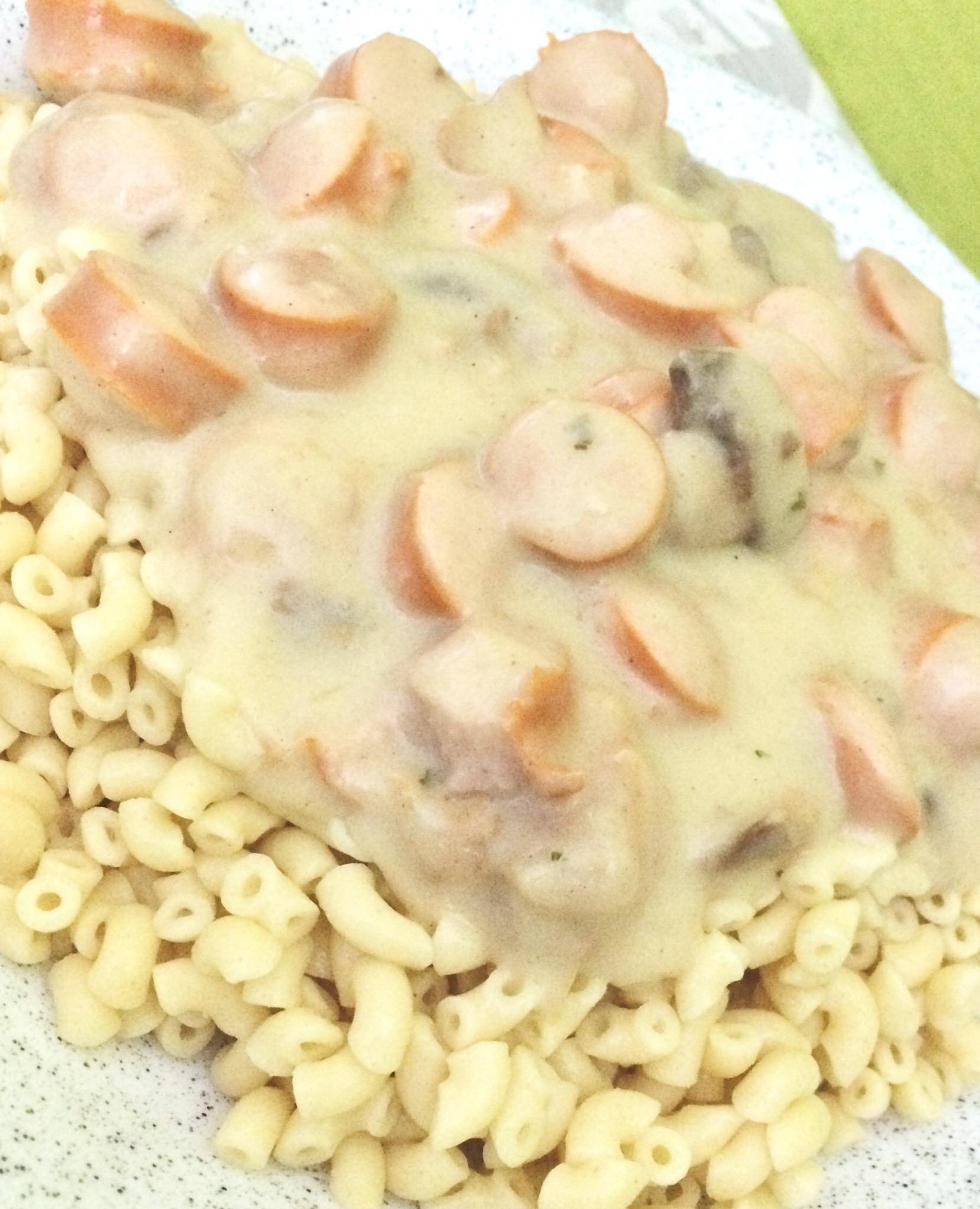 Sauce champignons saucisses - Recette Cookeo | Moulinex